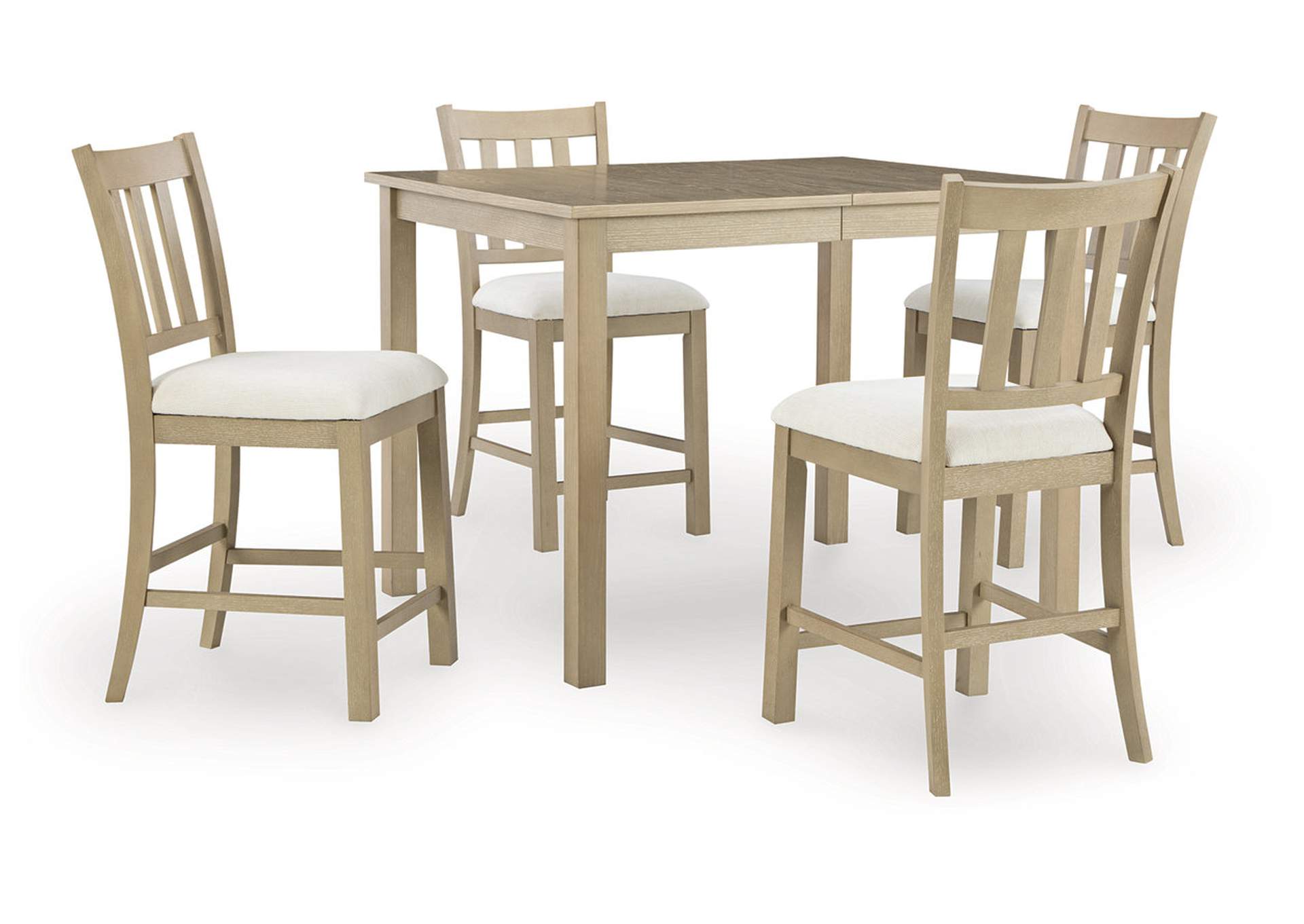 Calmoro Counter Height Dining Table and 4 Barstools,Ashley