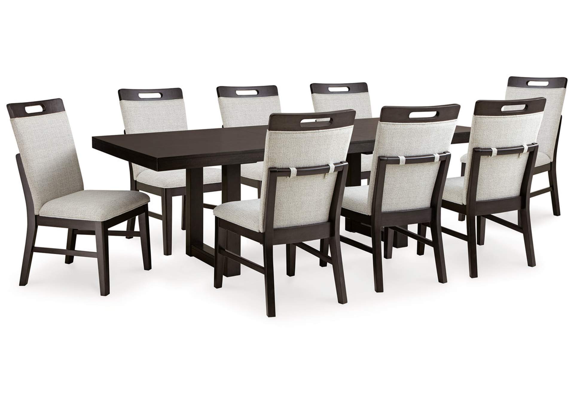 Neymorton Dining Table and 8 Chairs,Signature Design By Ashley