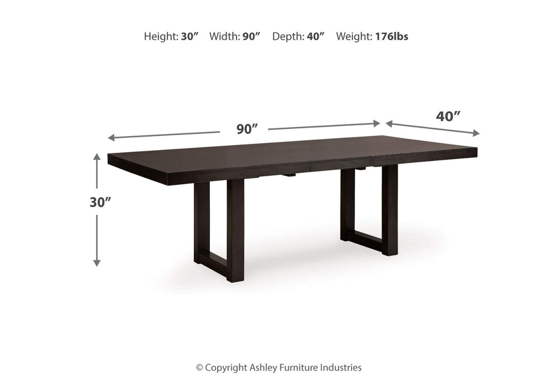 Neymorton Dining Table and 10 Chairs,Signature Design By Ashley