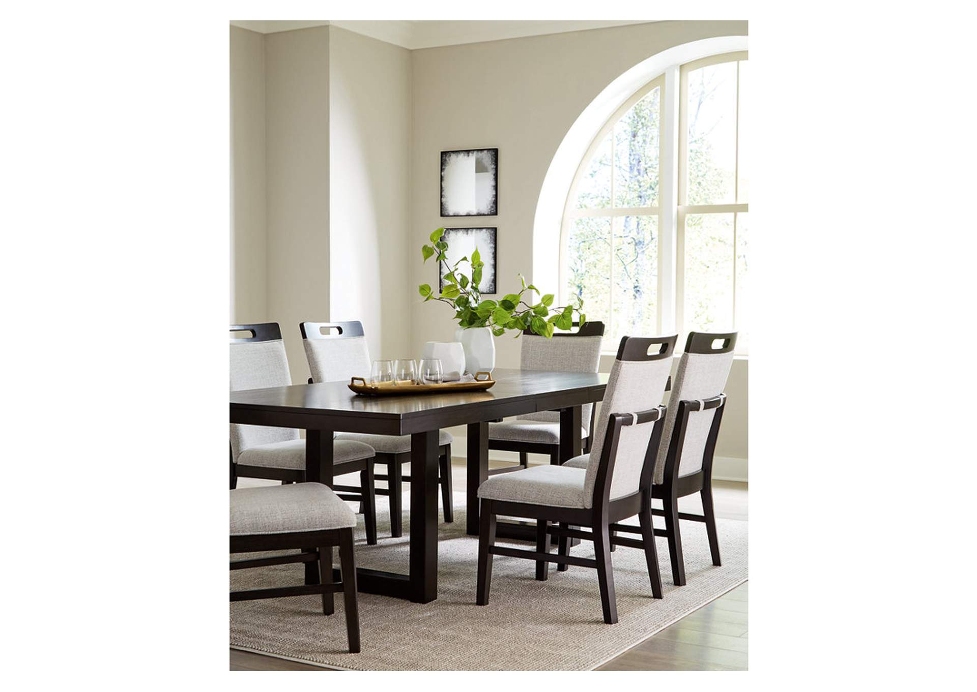 Neymorton Dining Table and 6 Chairs,Signature Design By Ashley