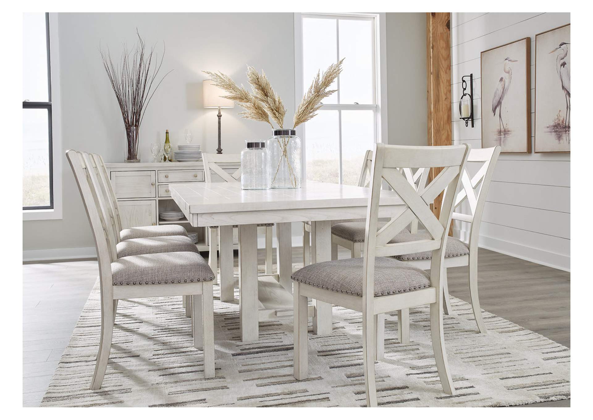 Robbinsdale Dining Table and 6 Chairs,Signature Design By Ashley