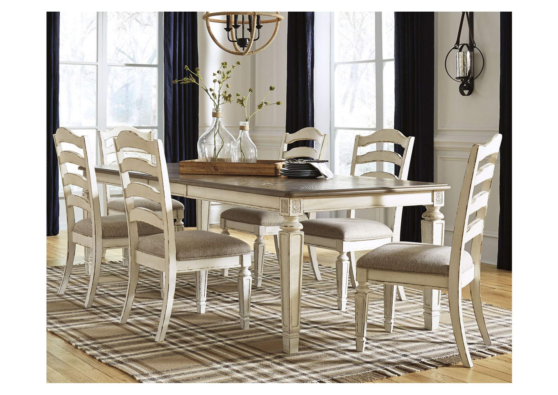 Realyn Dining Table and 6 Chairs,Signature Design By Ashley