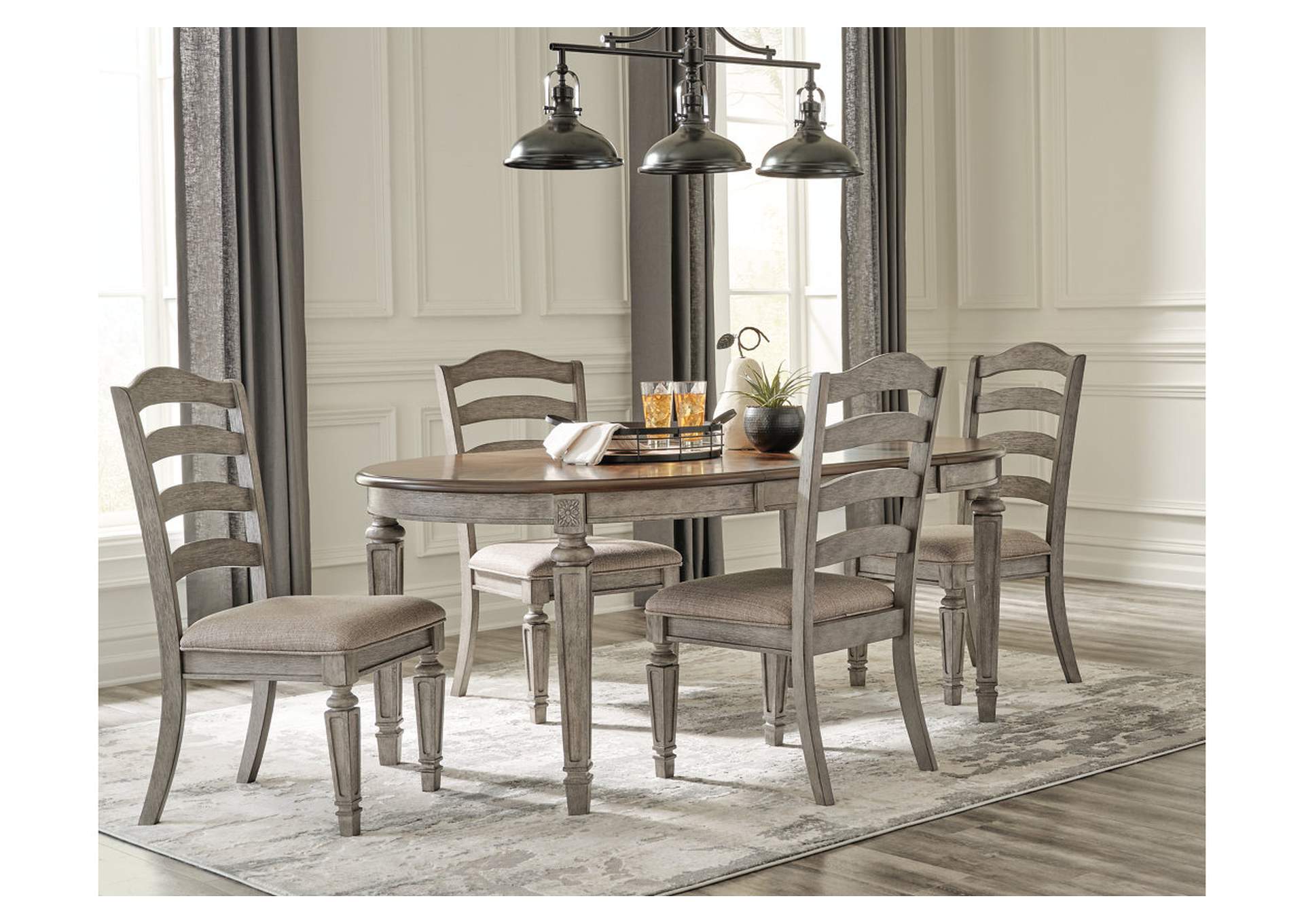 Lodenbay Dining Table and 4 Chairs,Signature Design By Ashley