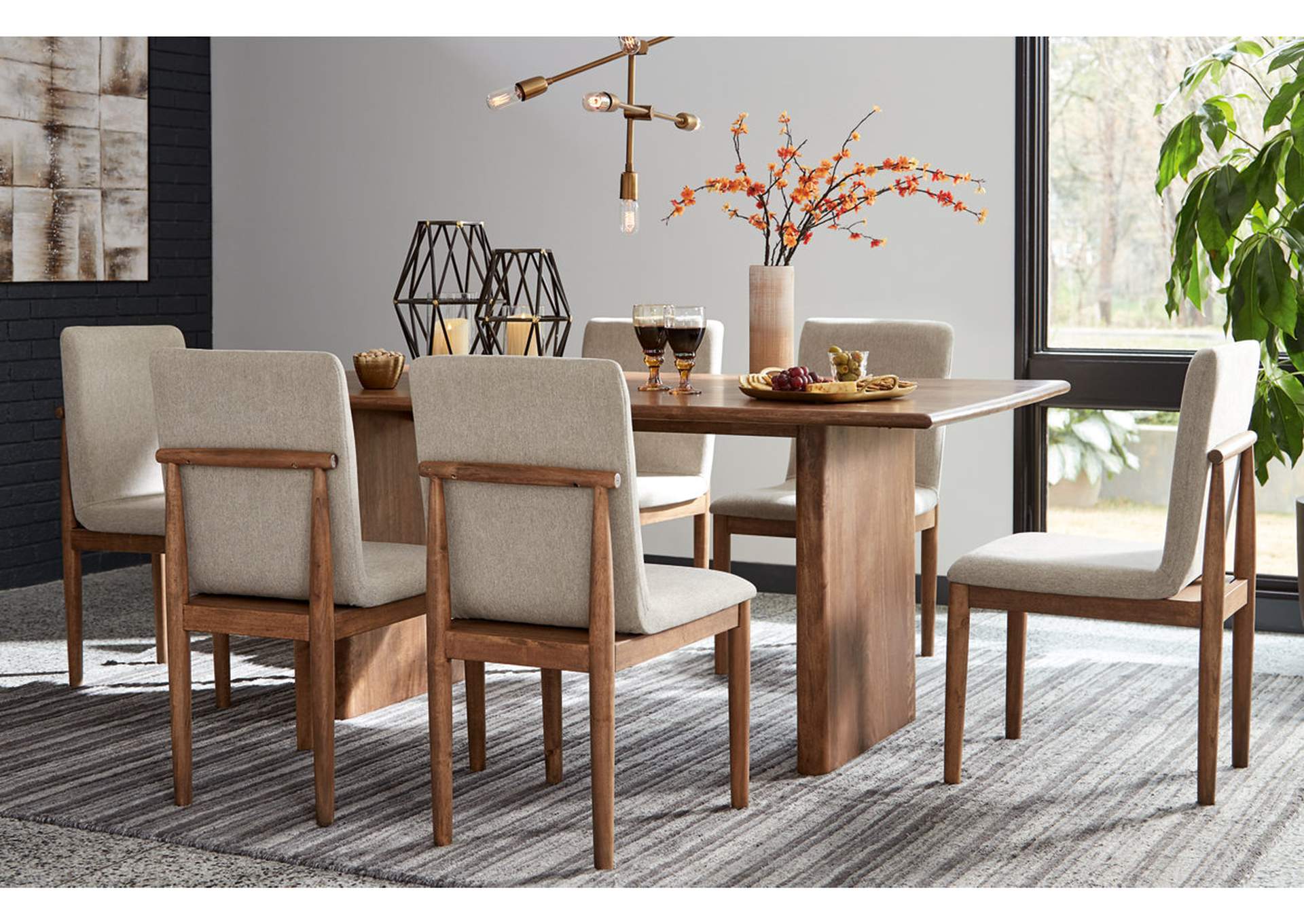 Isanti Dining Table and 6 Chairs,Millennium