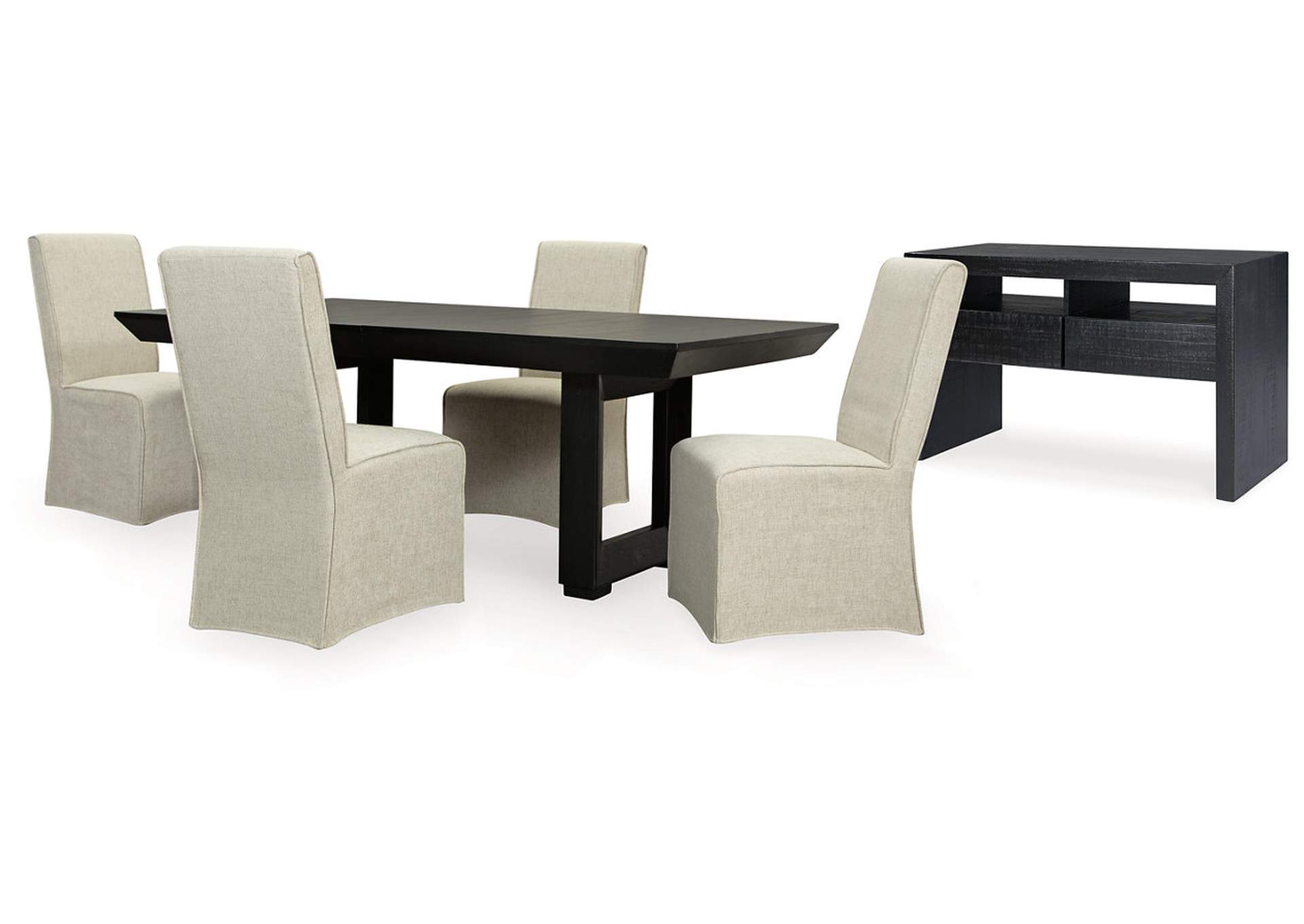 Londer Dining Table and 4 Chairs with Storage,Millennium