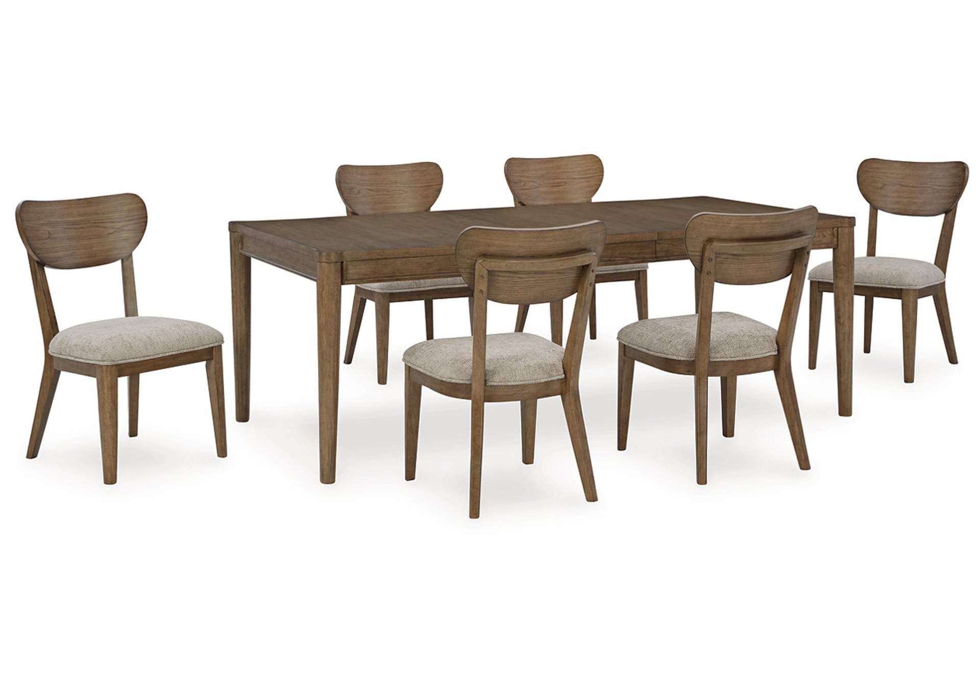 Roanhowe Dining Table and 6 Chairs,Ashley