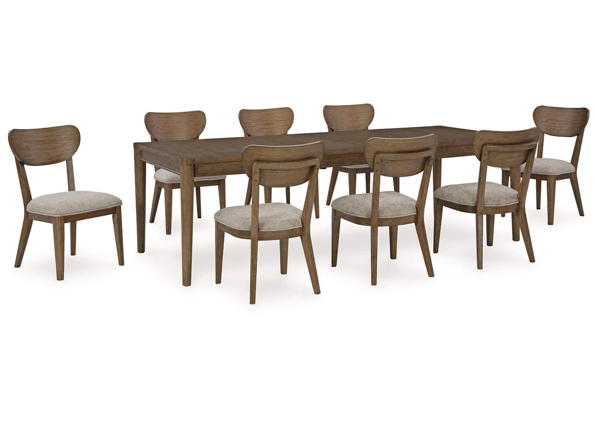 Roanhowe Dining Table and 8 Chairs,Ashley