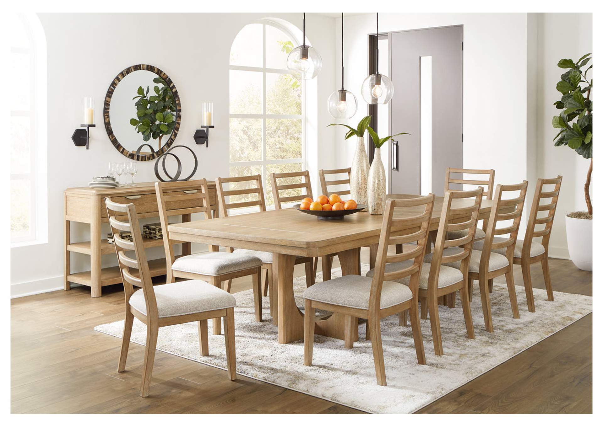 Rencott Dining Table and 10 Chairs,Ashley