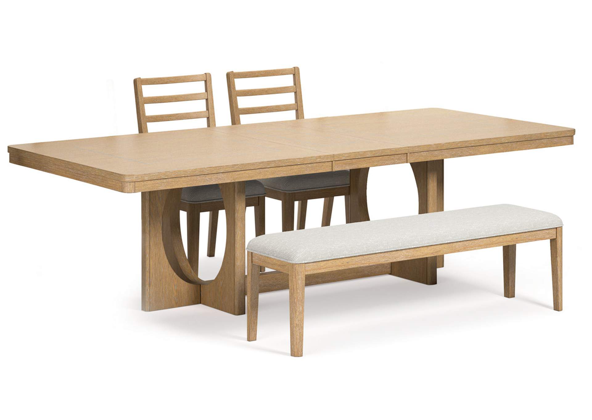 Rencott Dining Table and 2 Chairs and Bench,Ashley