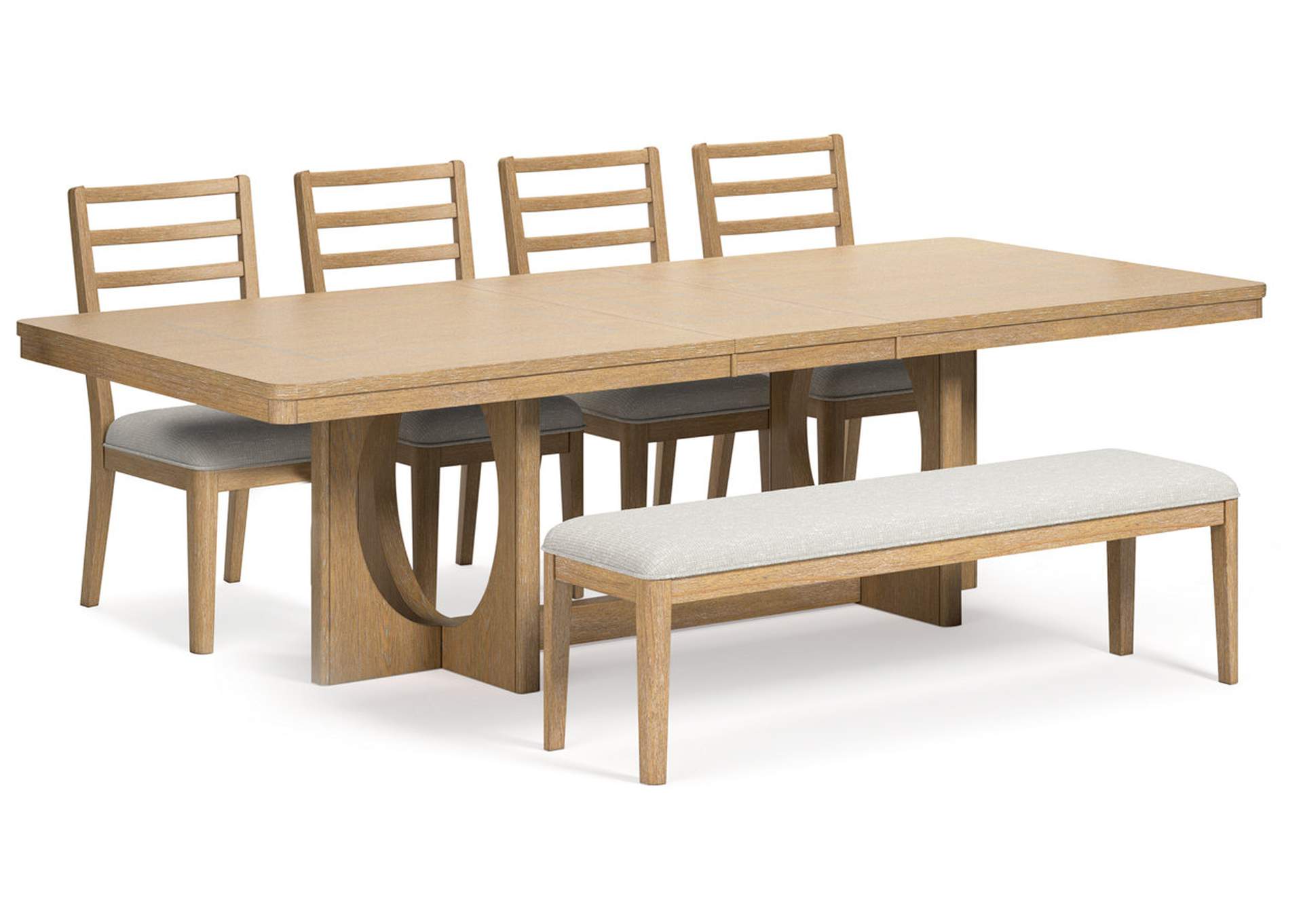 Rencott Dining Table and 4 Chairs and Bench,Ashley