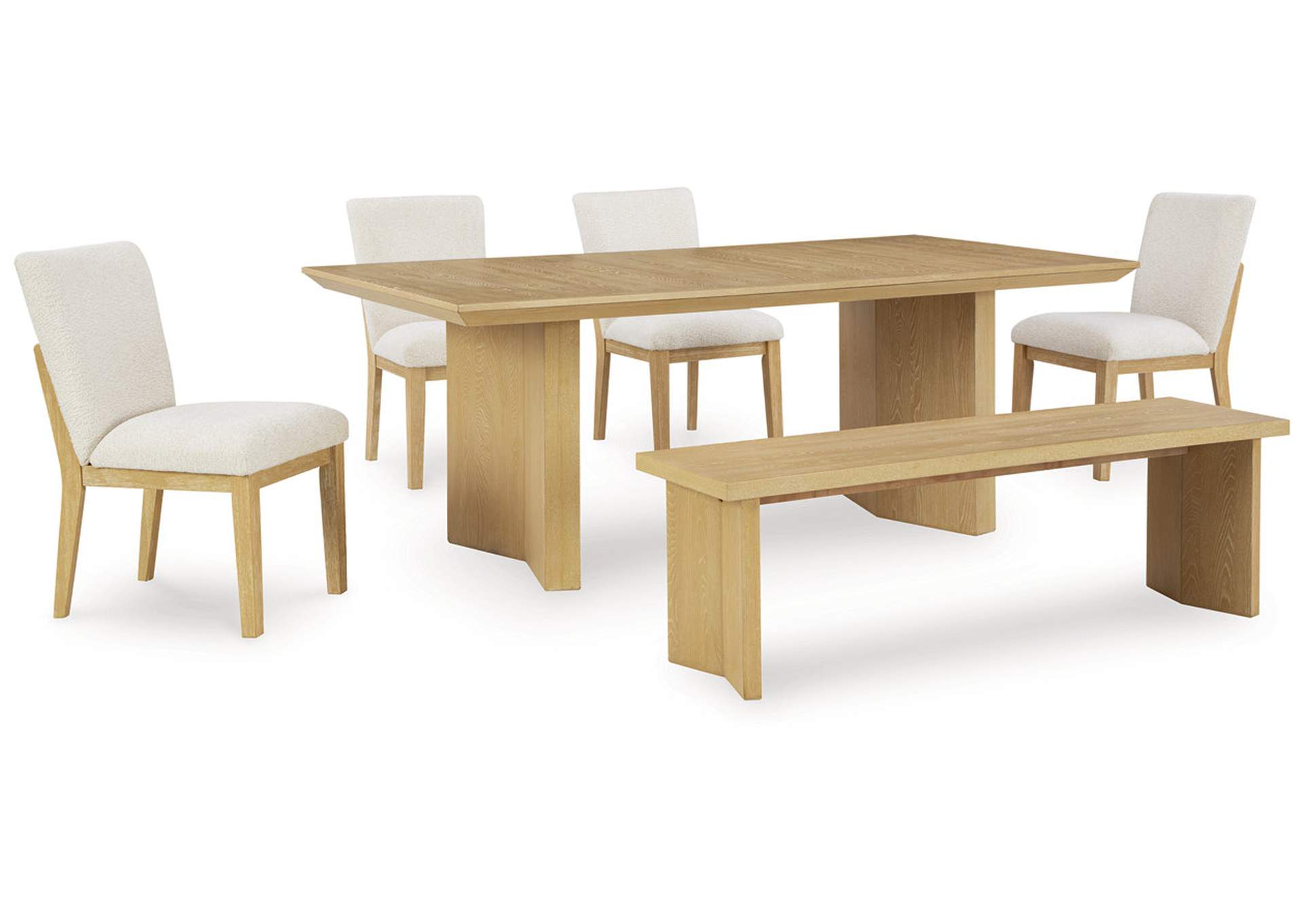 Whittgate Dining Table and 4 Chairs and Bench,Ashley