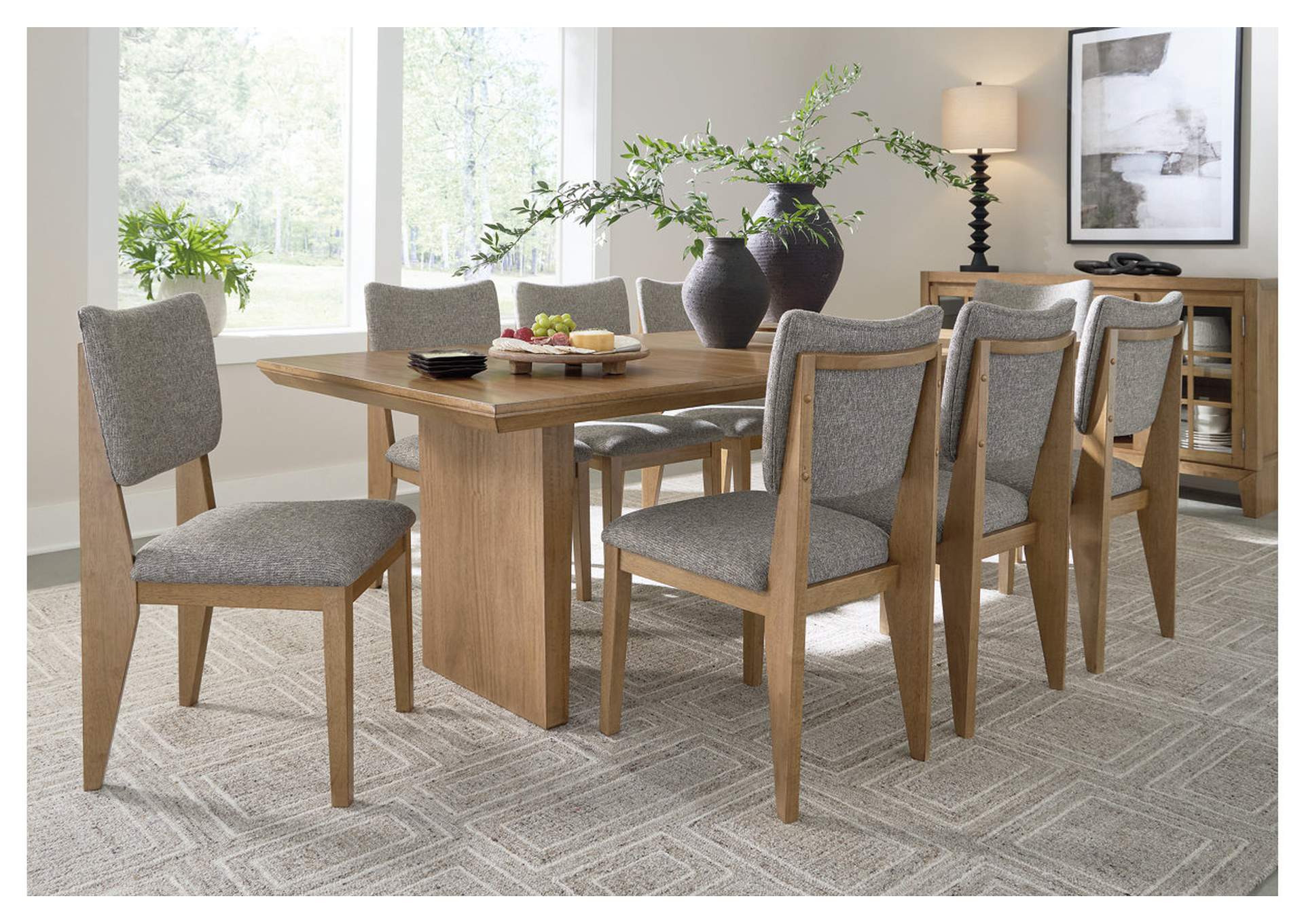 Sherbana Dining Table and 8 Chairs,Signature Design By Ashley