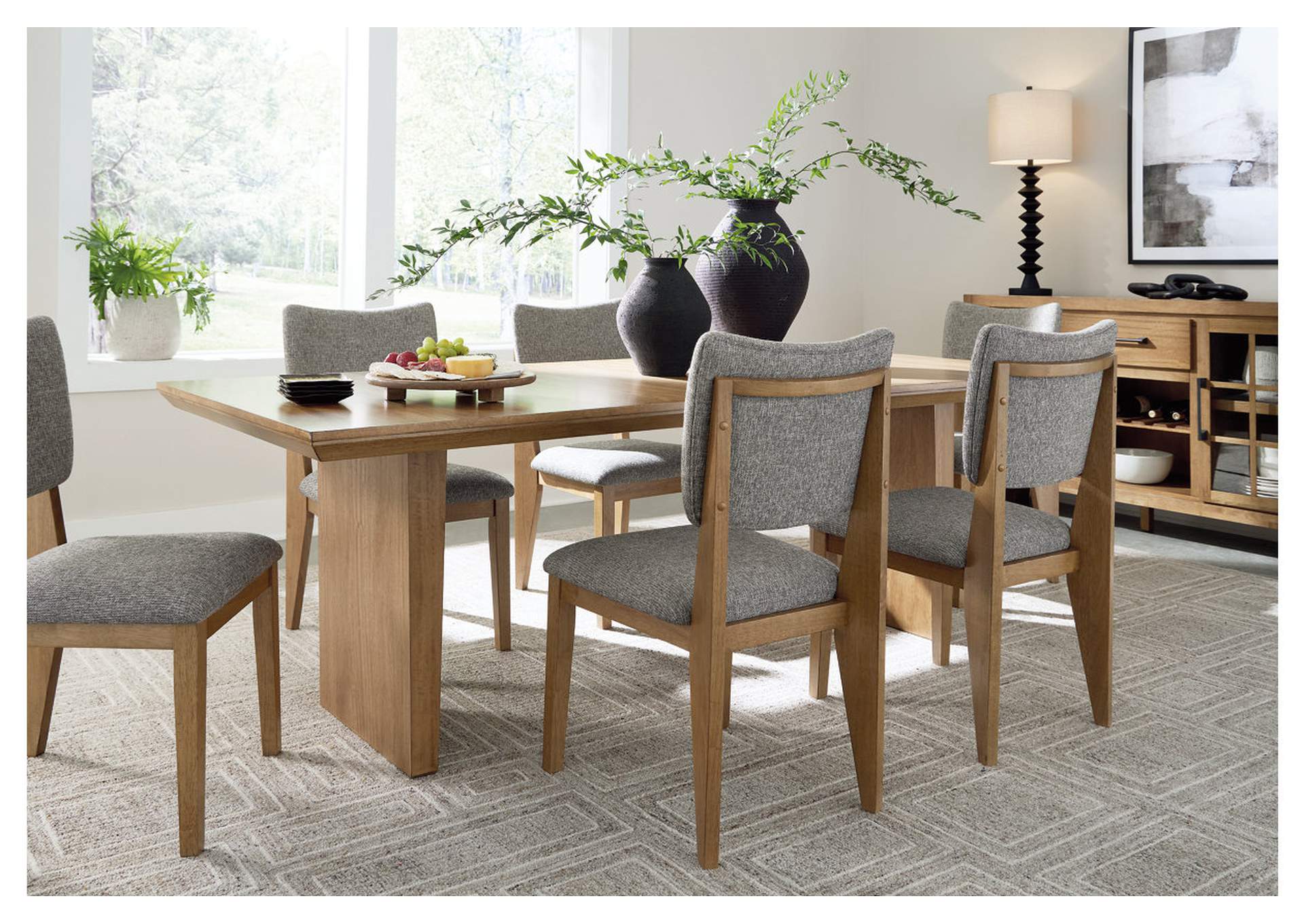 Sherbana Dining Table and 6 Chairs,Signature Design By Ashley