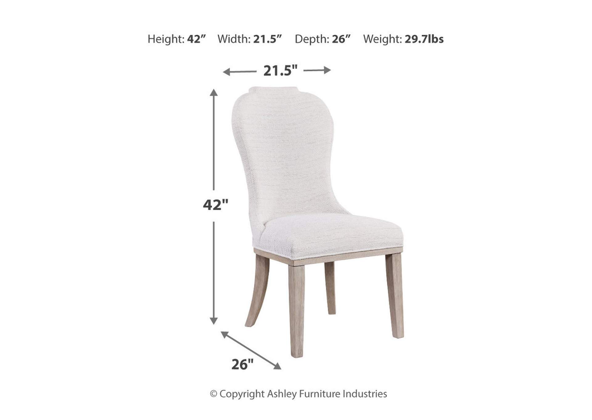 Jorlaina Dining Table and 6 Chairs,Millennium