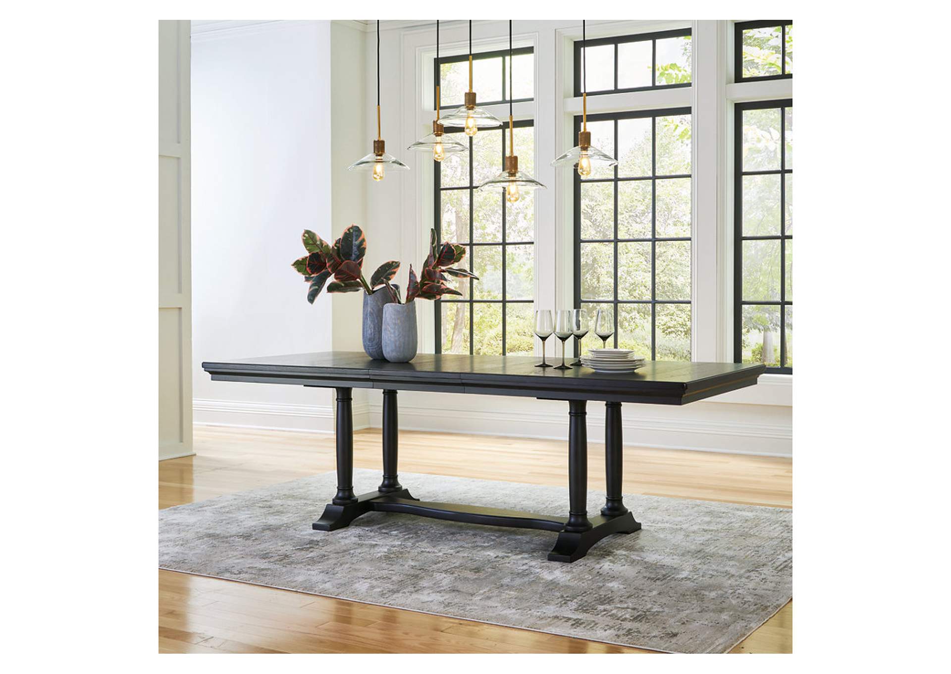 Welltern Dining Extension Table,Millennium