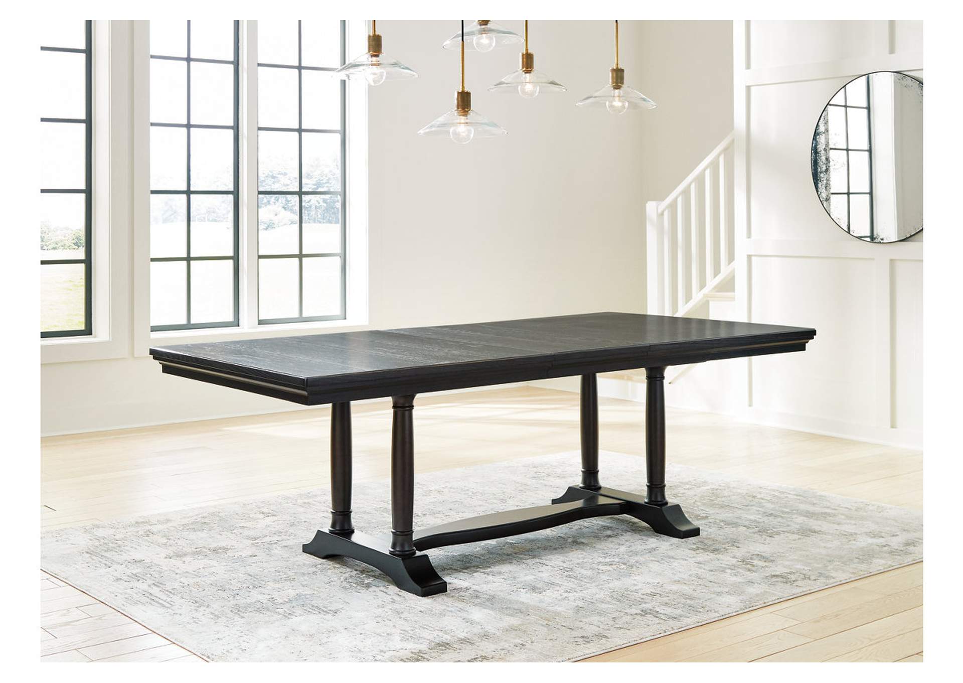 Welltern Dining Extension Table,Millennium