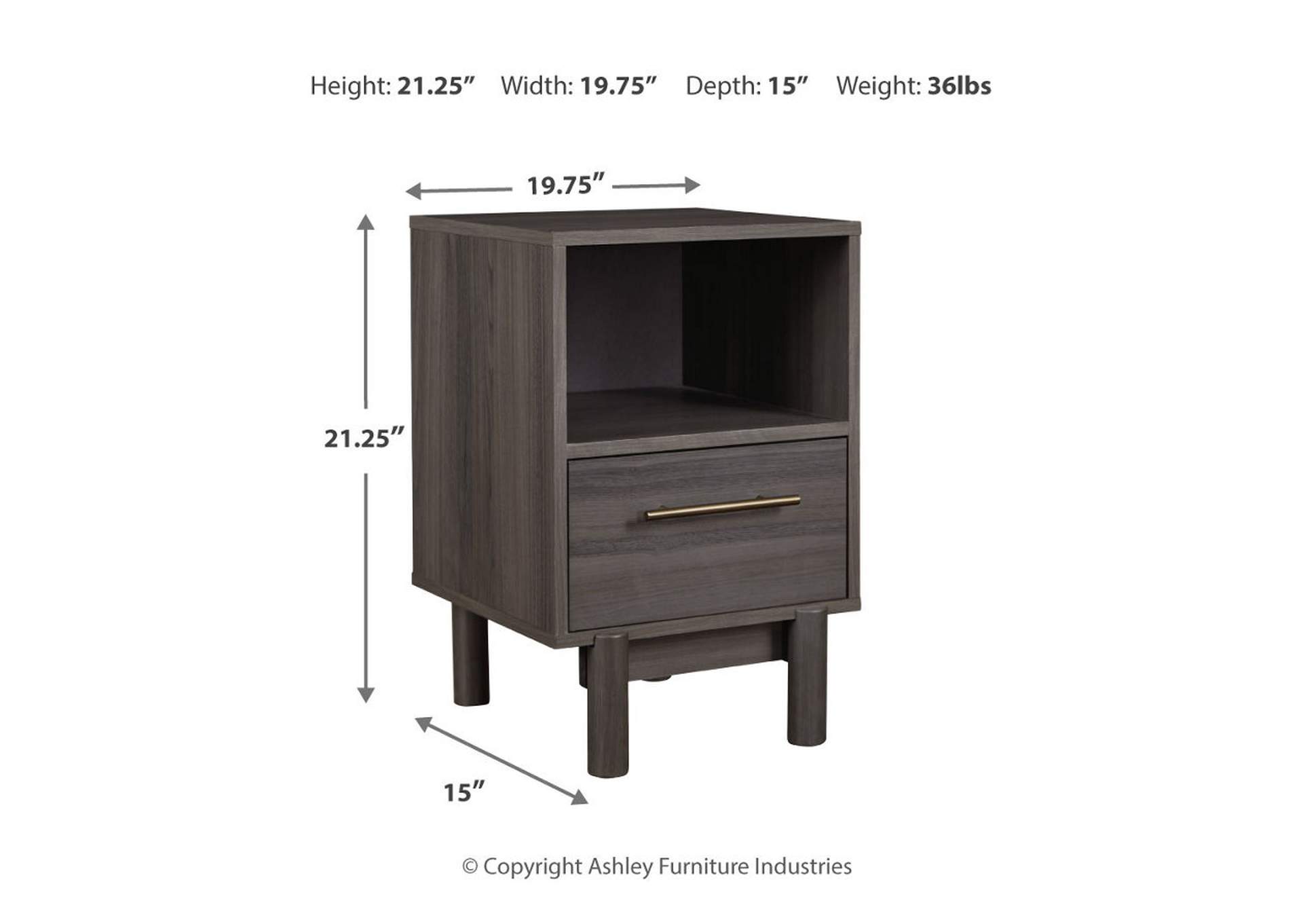 Brymont Nightstand,Signature Design By Ashley