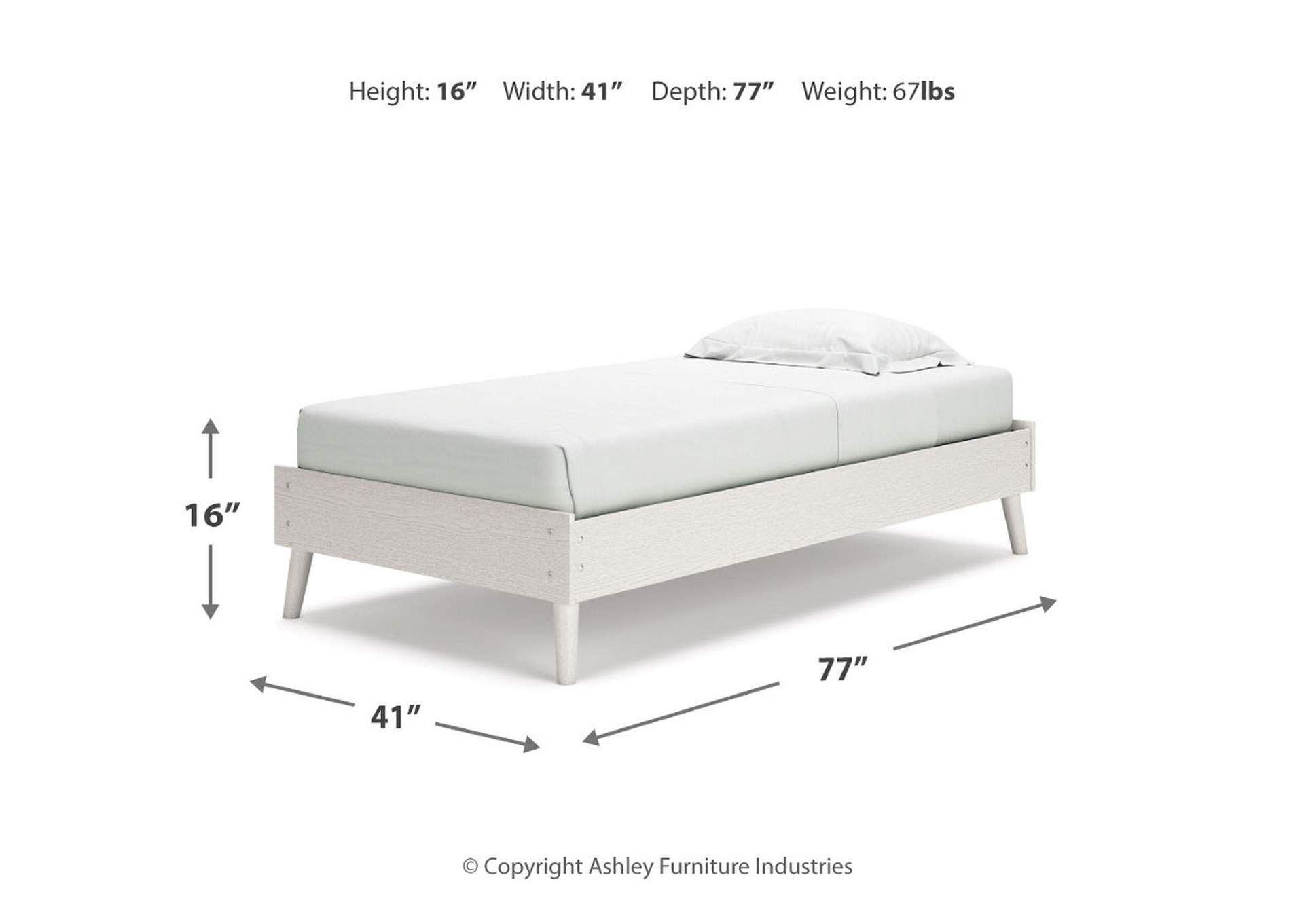 Aprilyn Twin Platform Bed with Dresser, Chest and Nightstand,Signature Design By Ashley