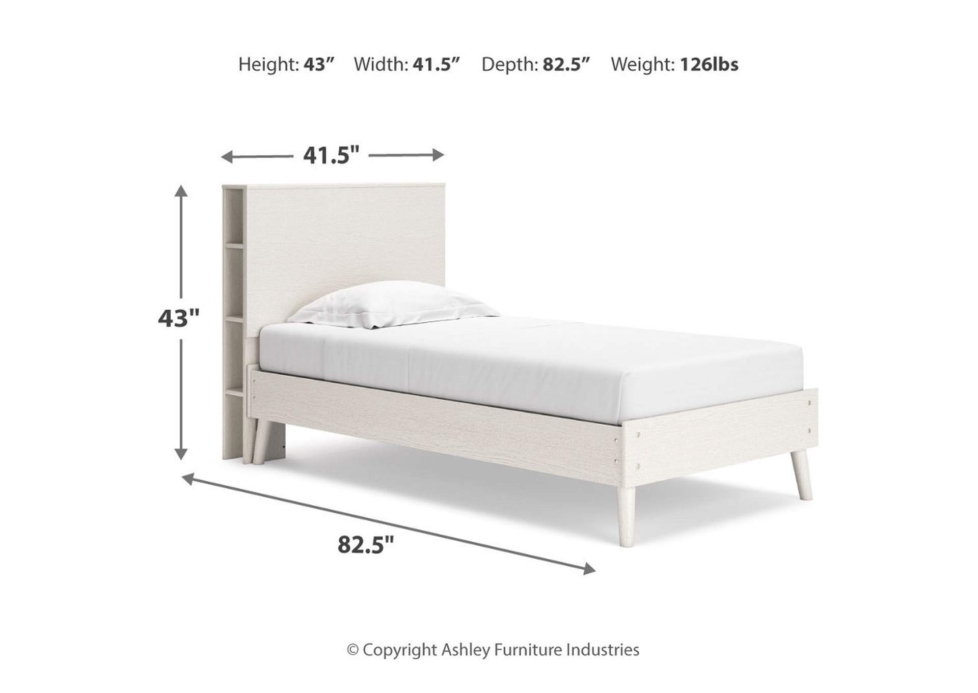 Aprilyn Twin Bookcase Bed with Dresser and Chest,Signature Design By Ashley