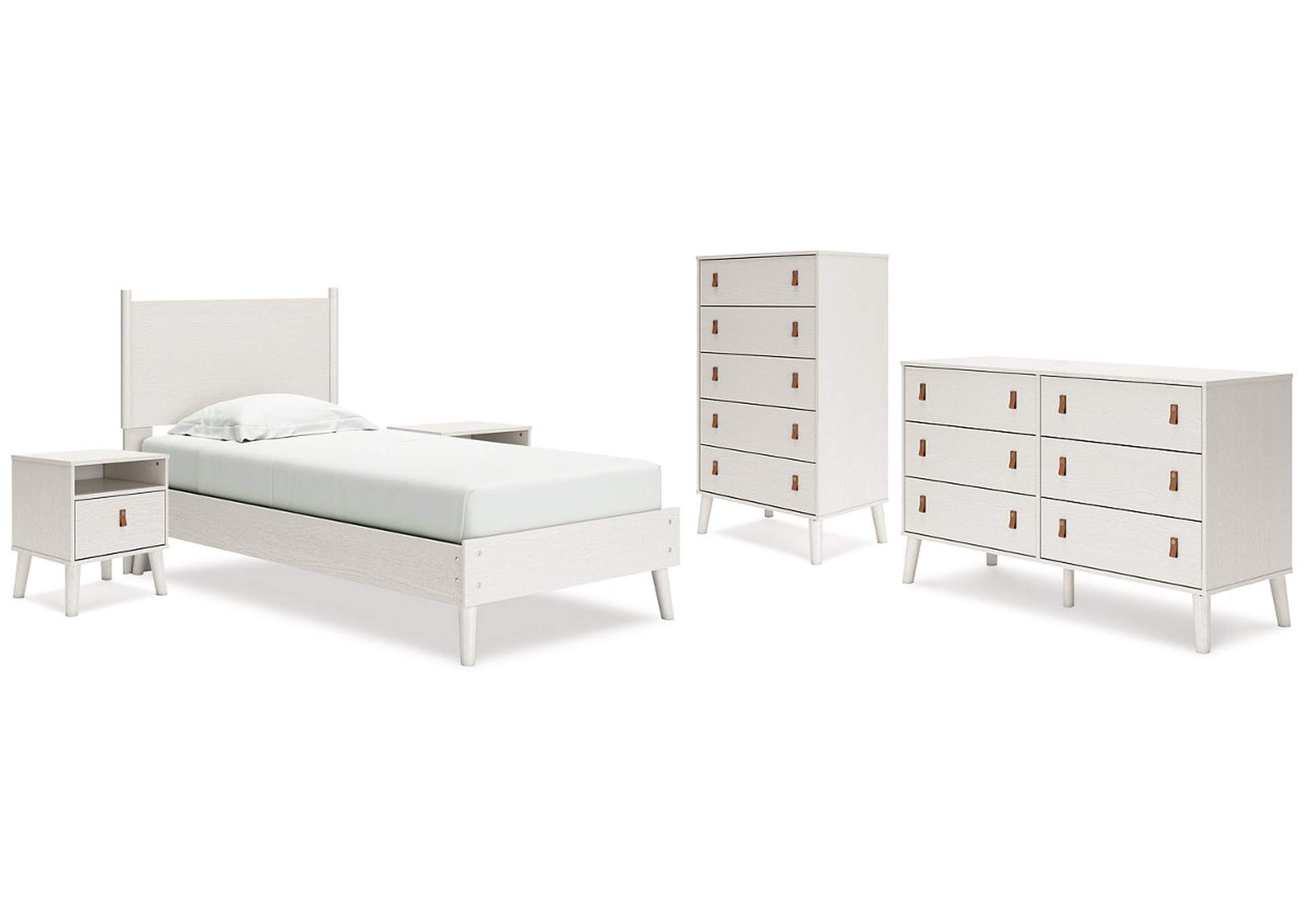 Aprilyn Twin Panel Bed with Dresser, Chest and 2 Nightstands,Signature Design By Ashley