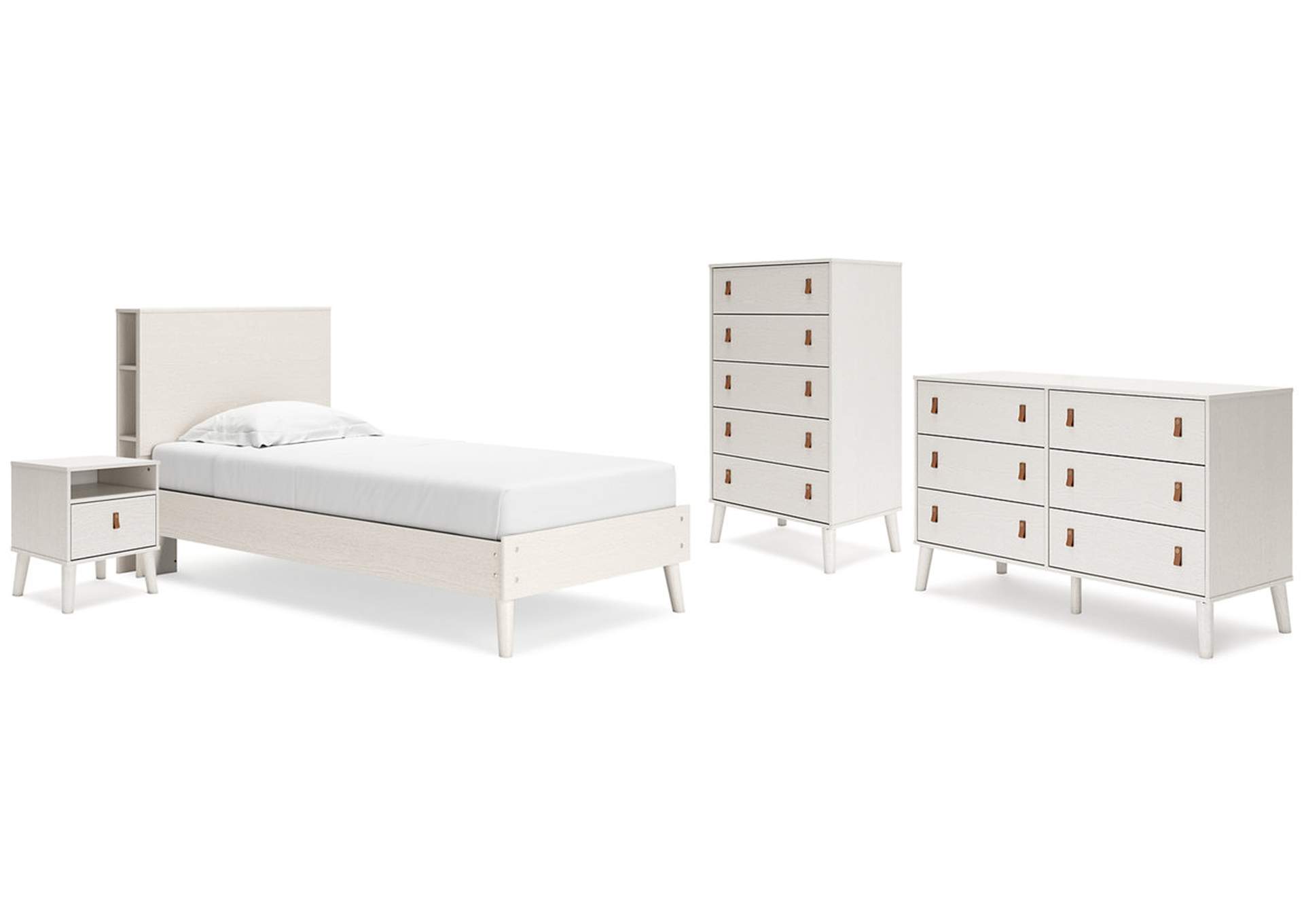 Aprilyn Twin Bookcase Bed with Dresser, Chest and Nightstand,Signature Design By Ashley