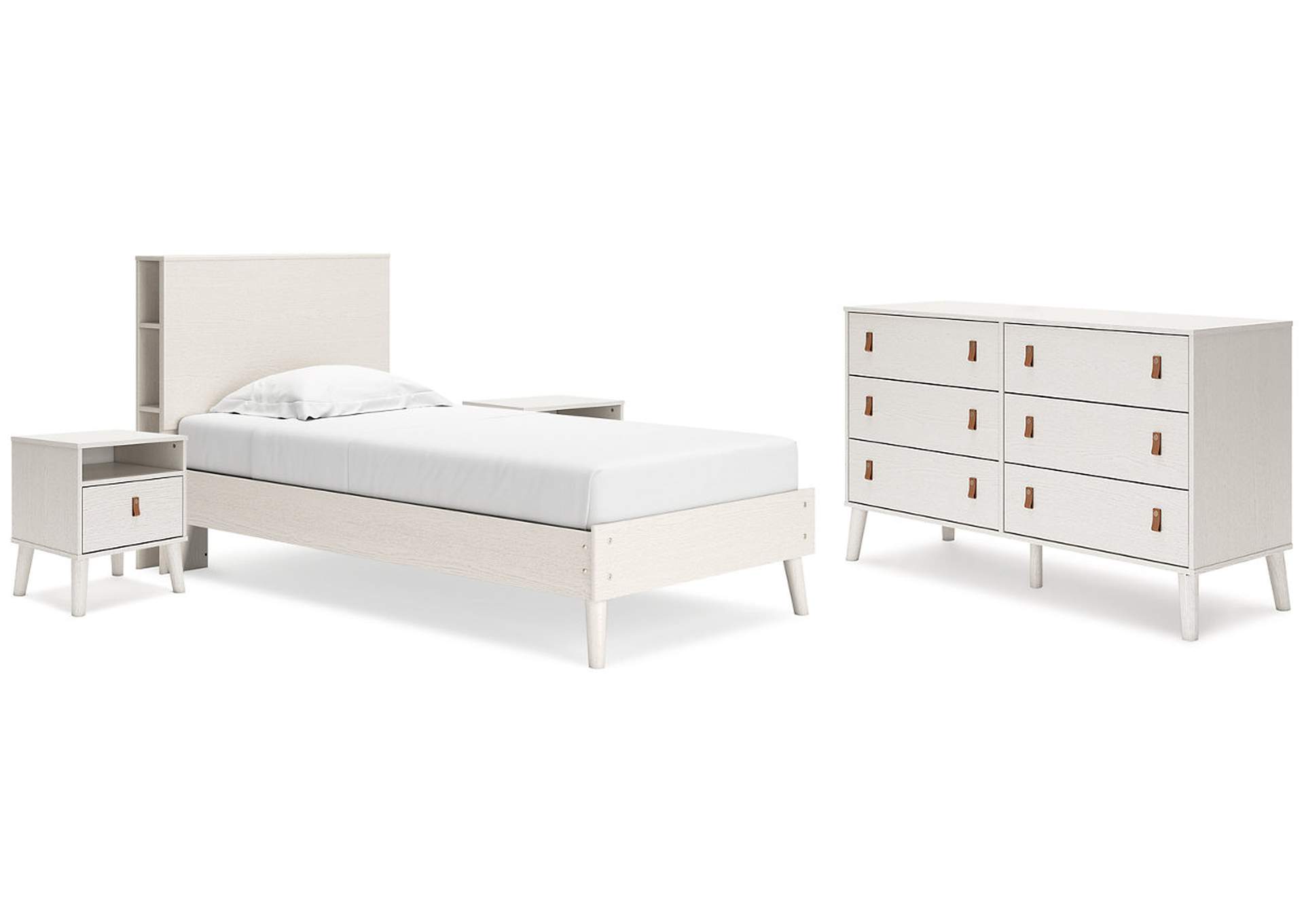 Aprilyn Twin Bookcase Bed with Dresser and 2 Nightstands,Signature Design By Ashley