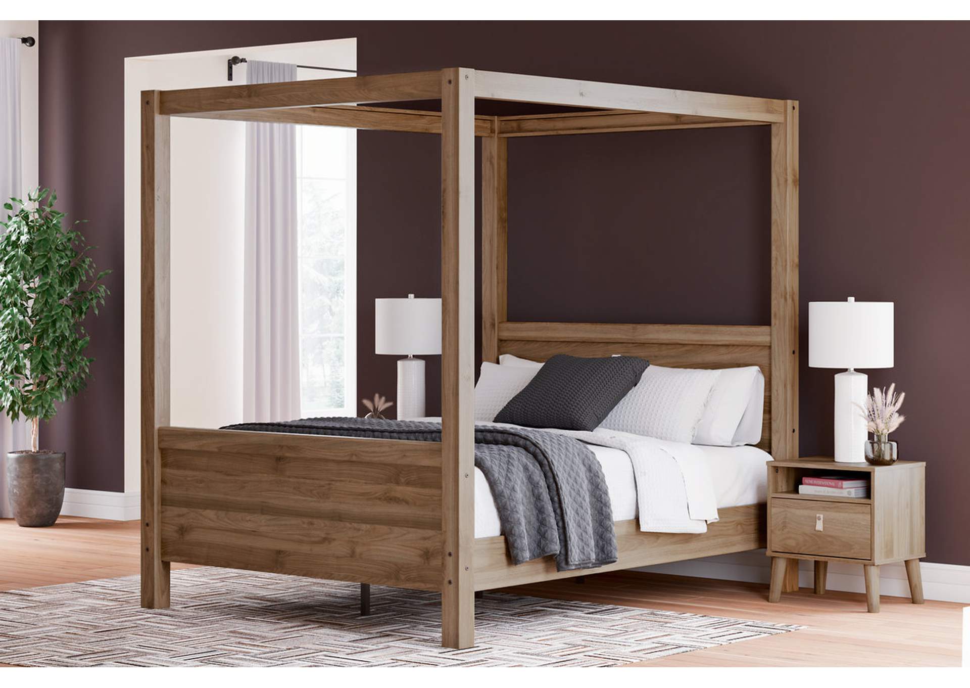 Aprilyn Queen Canopy Bed with Dresser,Signature Design By Ashley