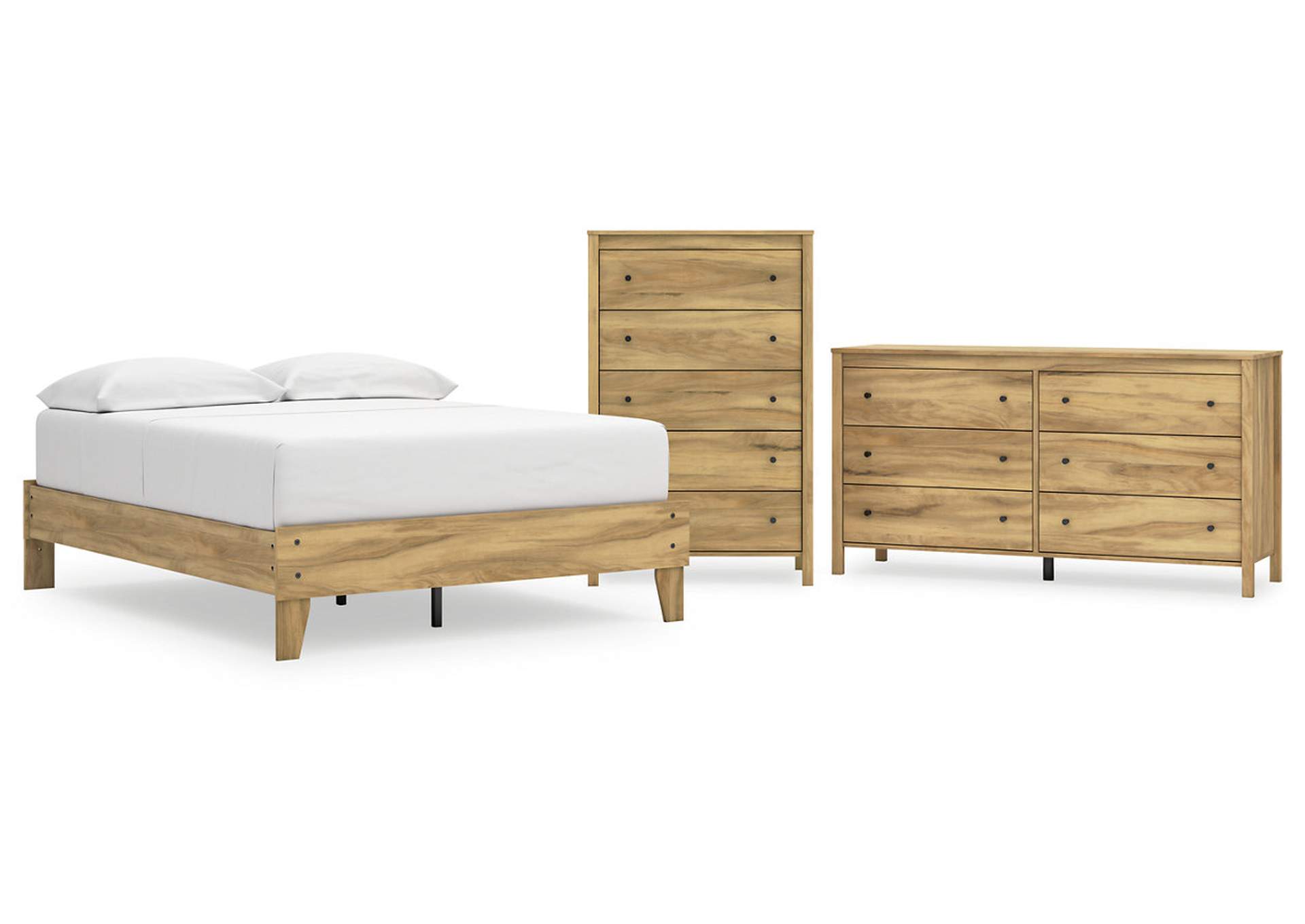 Bermacy Full Platform Bed with Dresser and Chest,Signature Design By Ashley