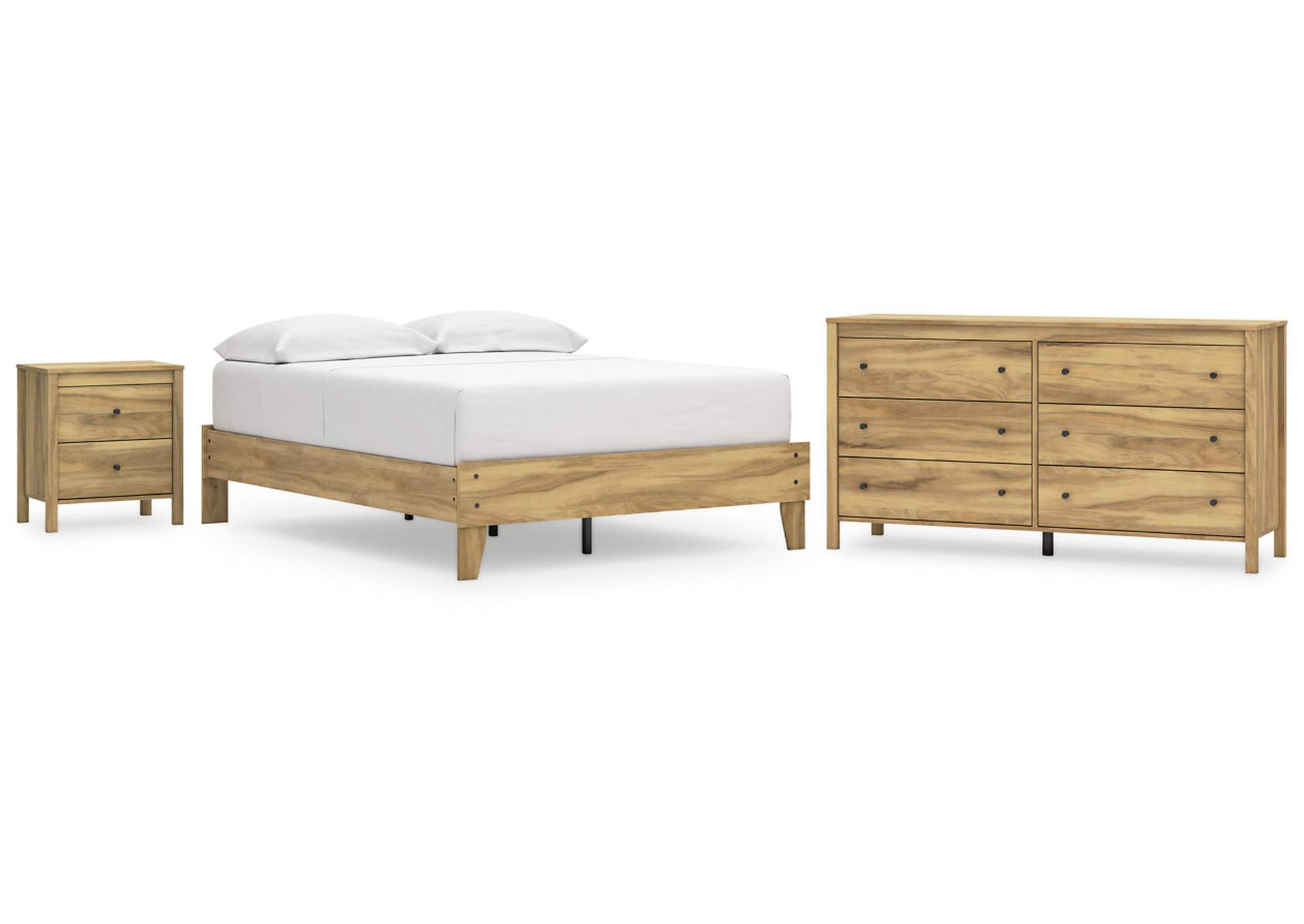 Bermacy Full Platform Bed with Dresser and Nightstand,Signature Design By Ashley