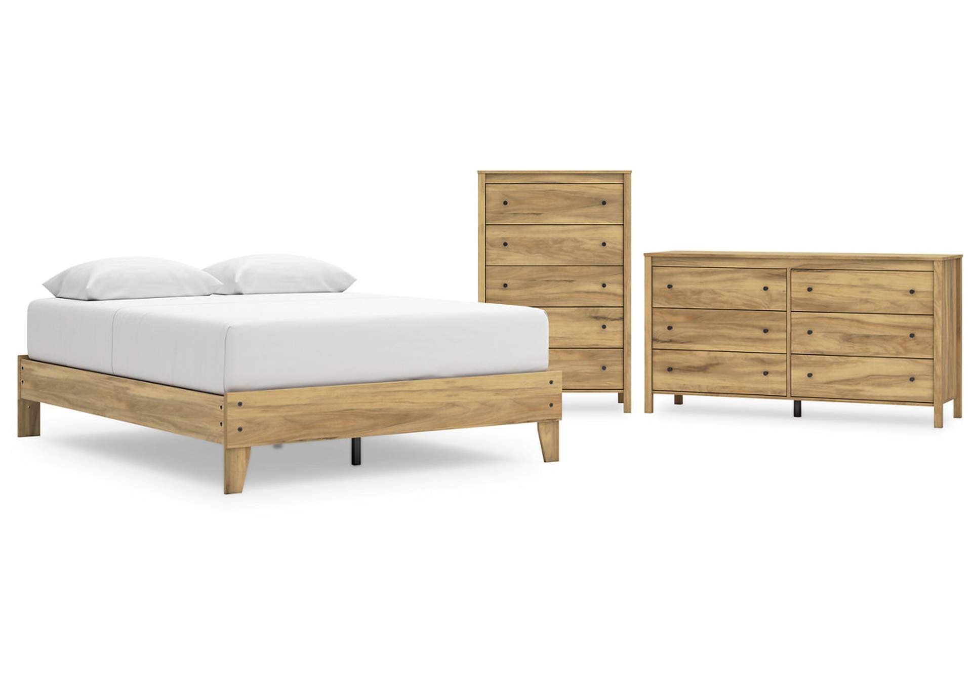 Bermacy Queen Platform Bed with Dresser and Chest,Signature Design By Ashley