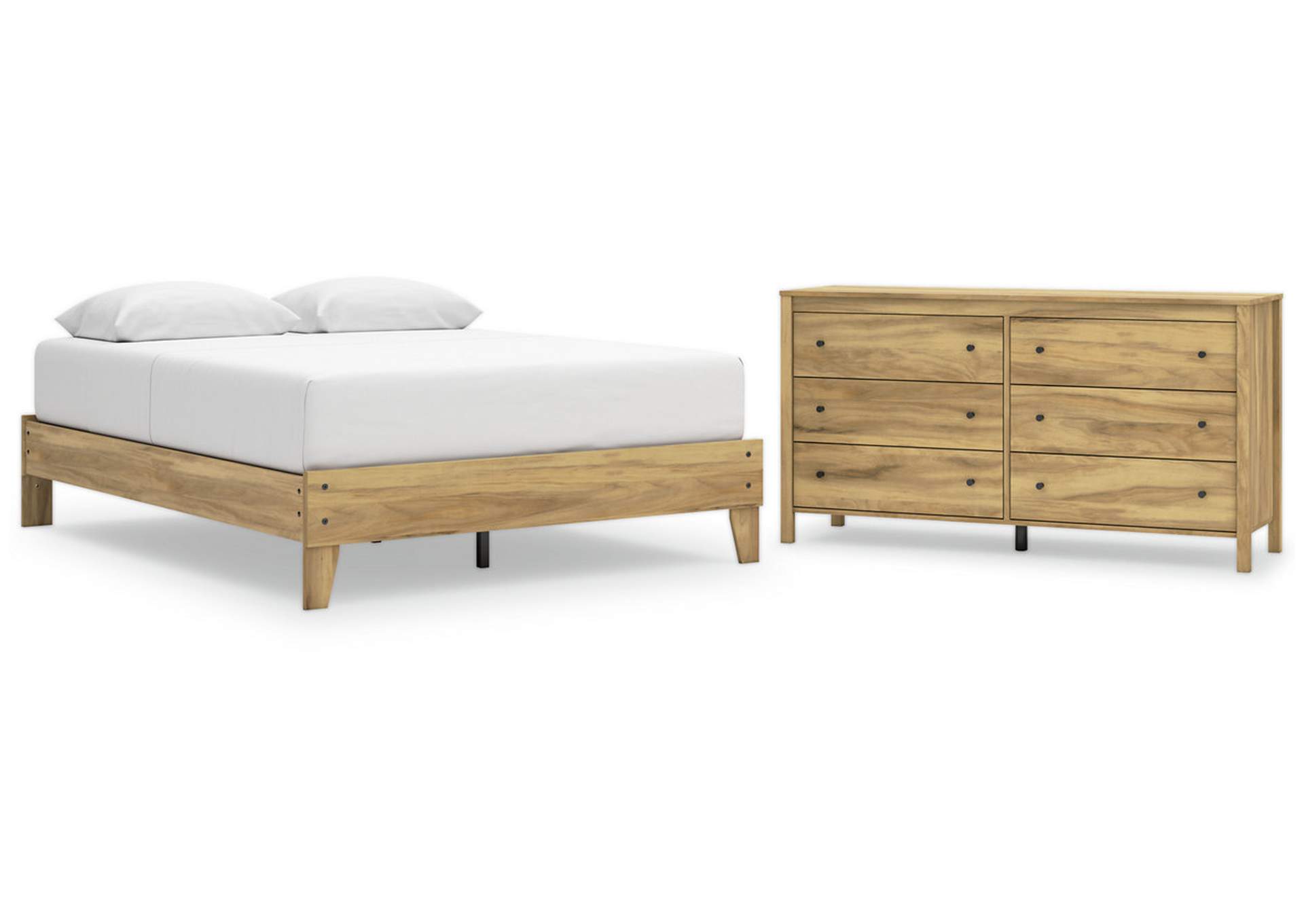 Bermacy Queen Platform Bed with Dresser,Signature Design By Ashley