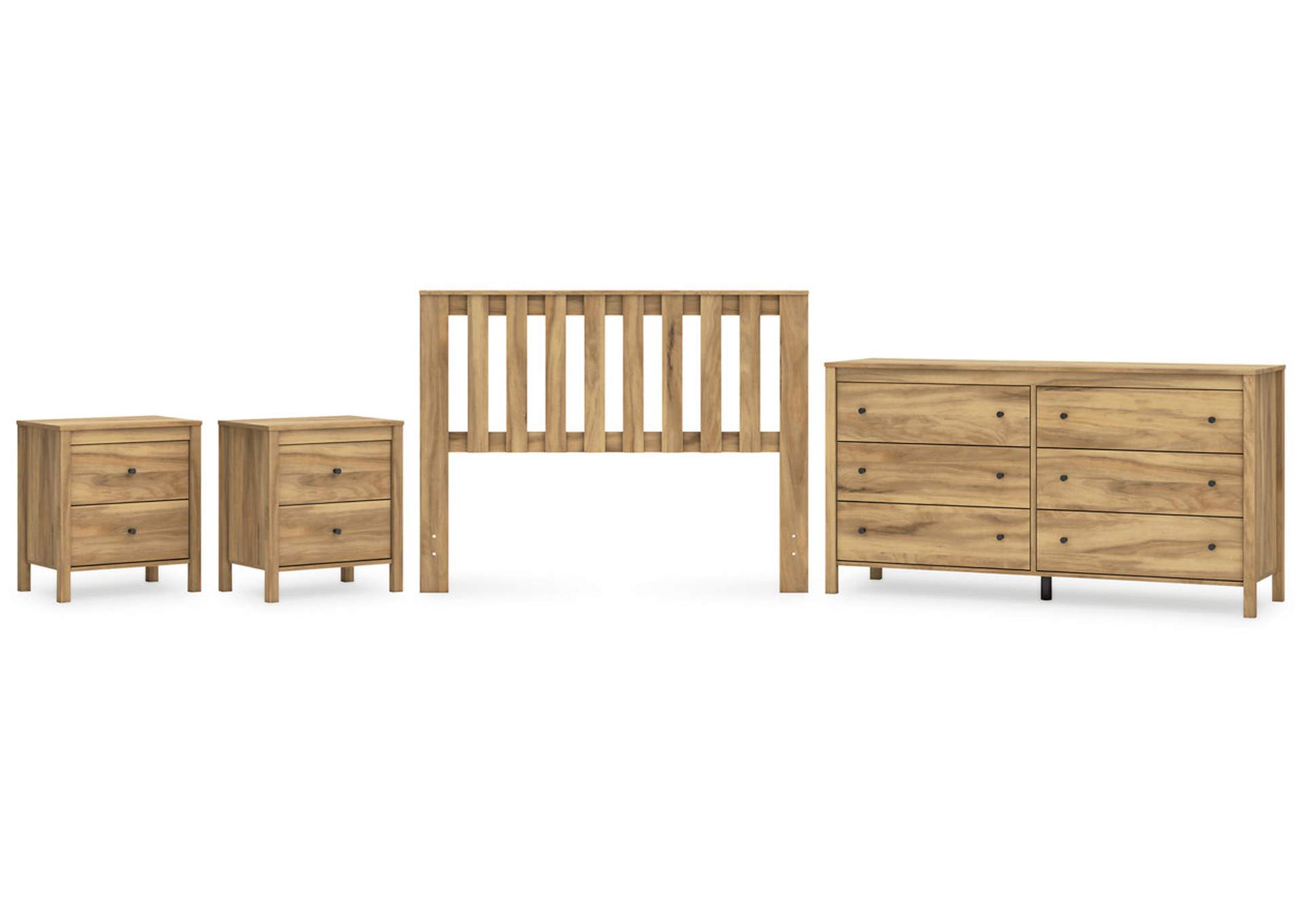 Bermacy Full Panel Headboard with Dresser and 2 Nightstands,Signature Design By Ashley