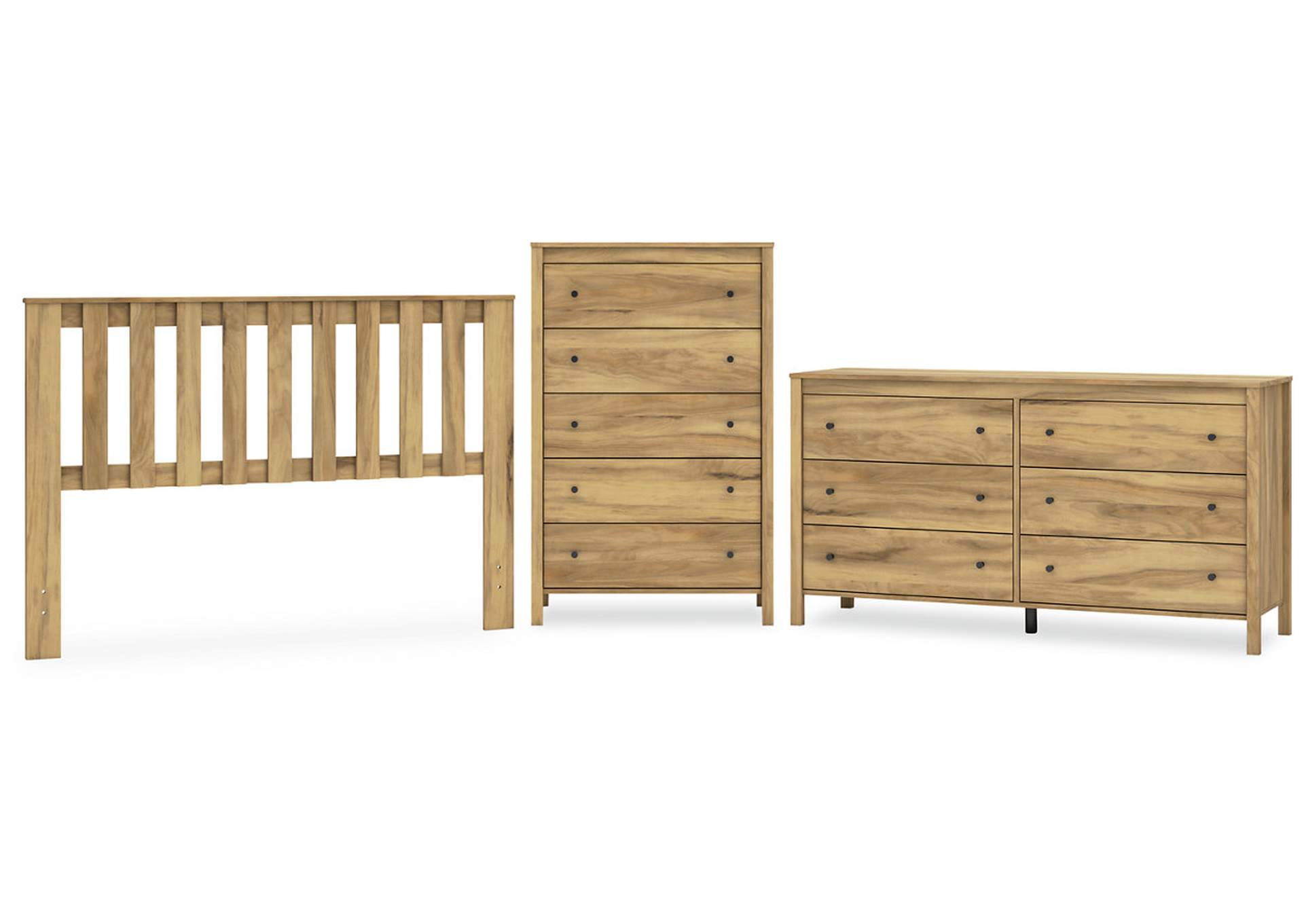 Bermacy Queen Panel Headboard with Dresser and Chest,Signature Design By Ashley