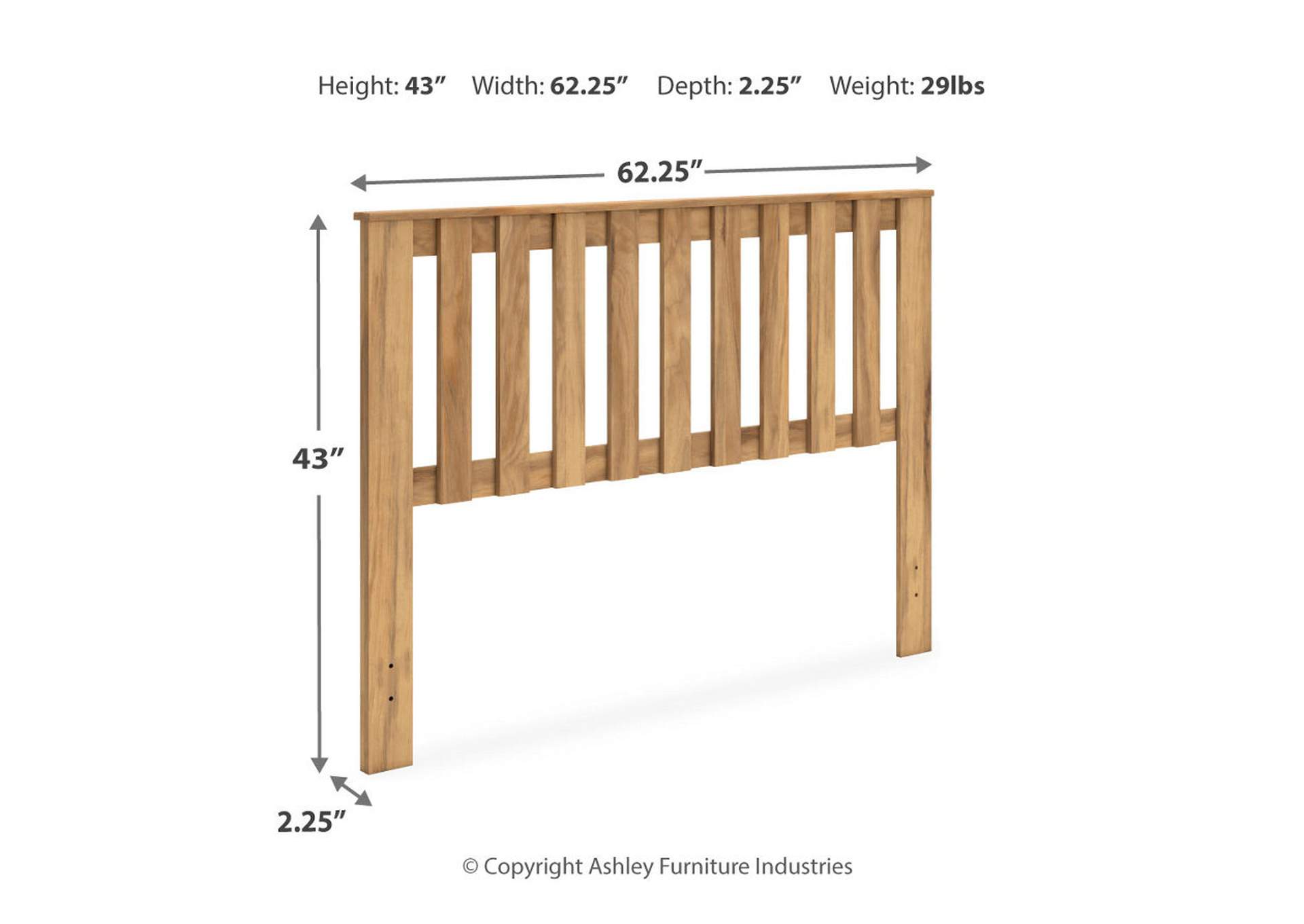 Bermacy Queen Panel Headboard with 2 Nightstands,Signature Design By Ashley