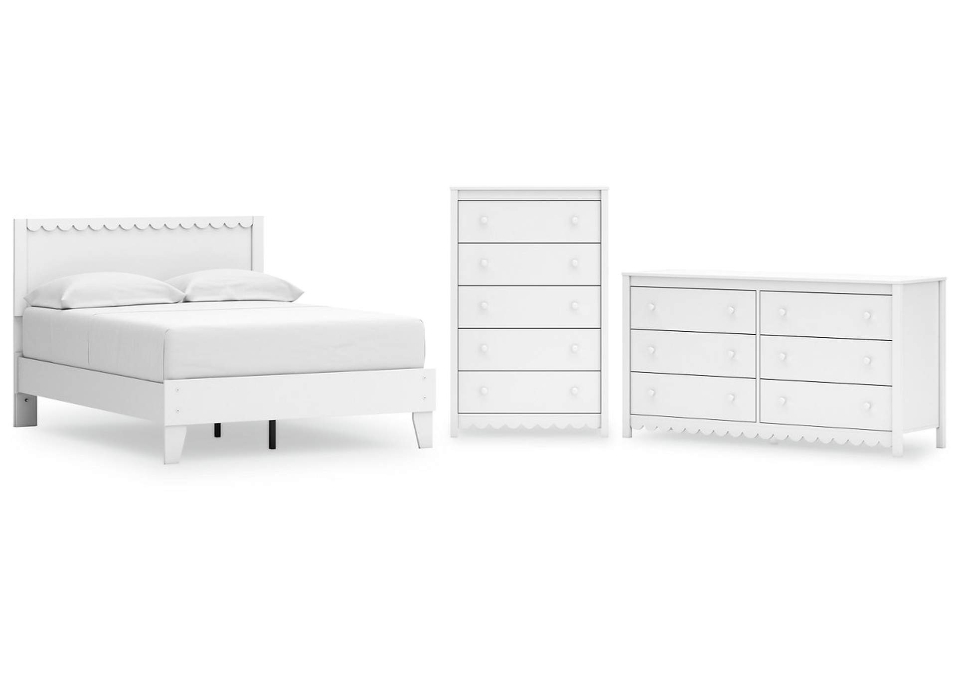 Hallityn Full Panel Platform Bed with Dresser and Chest,Signature Design By Ashley