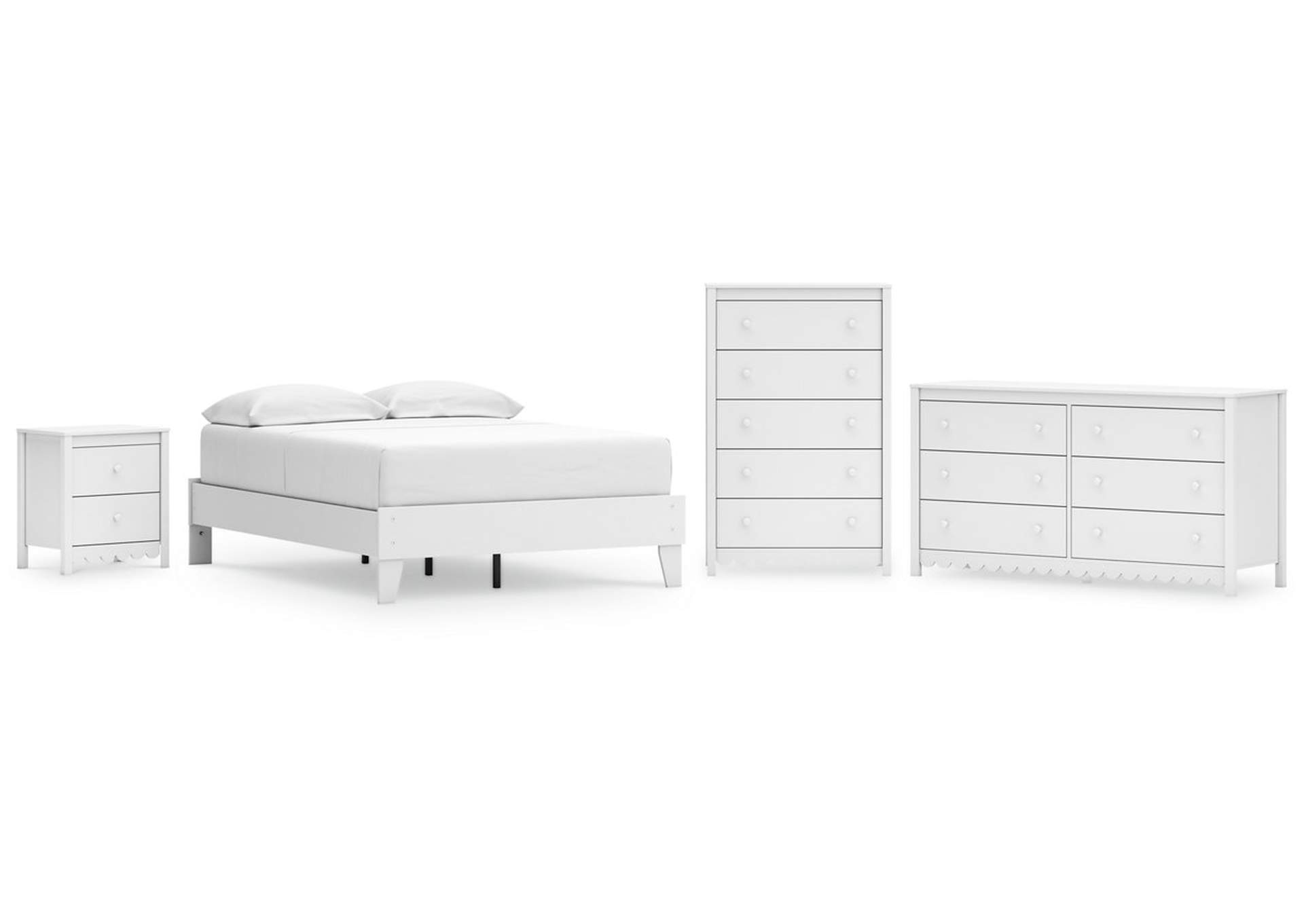 Hallityn Full Platform Bed with Dresser and Nightstand,Signature Design By Ashley