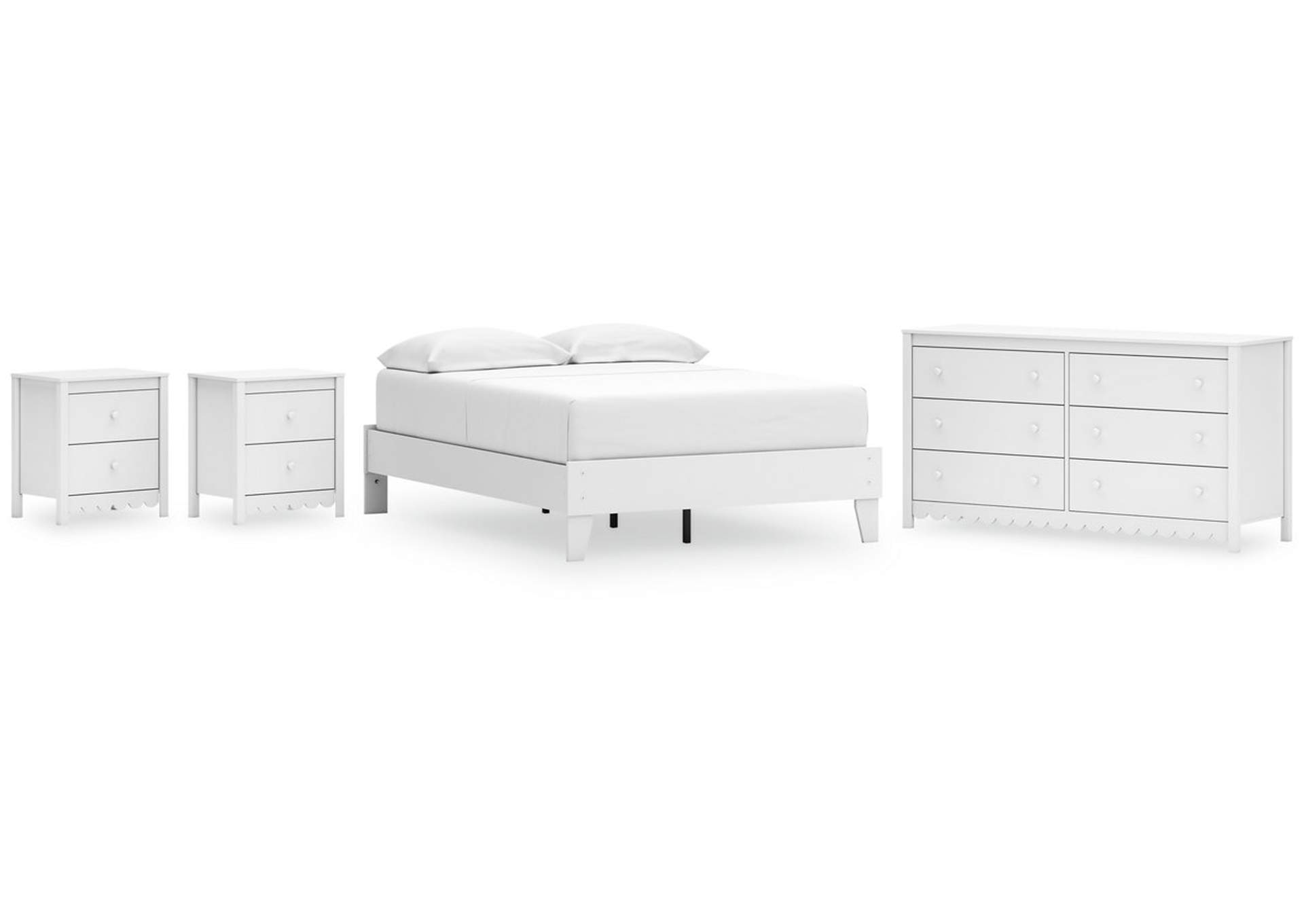 Hallityn Full Platform Bed with Dresser and 2 Nightstands,Signature Design By Ashley