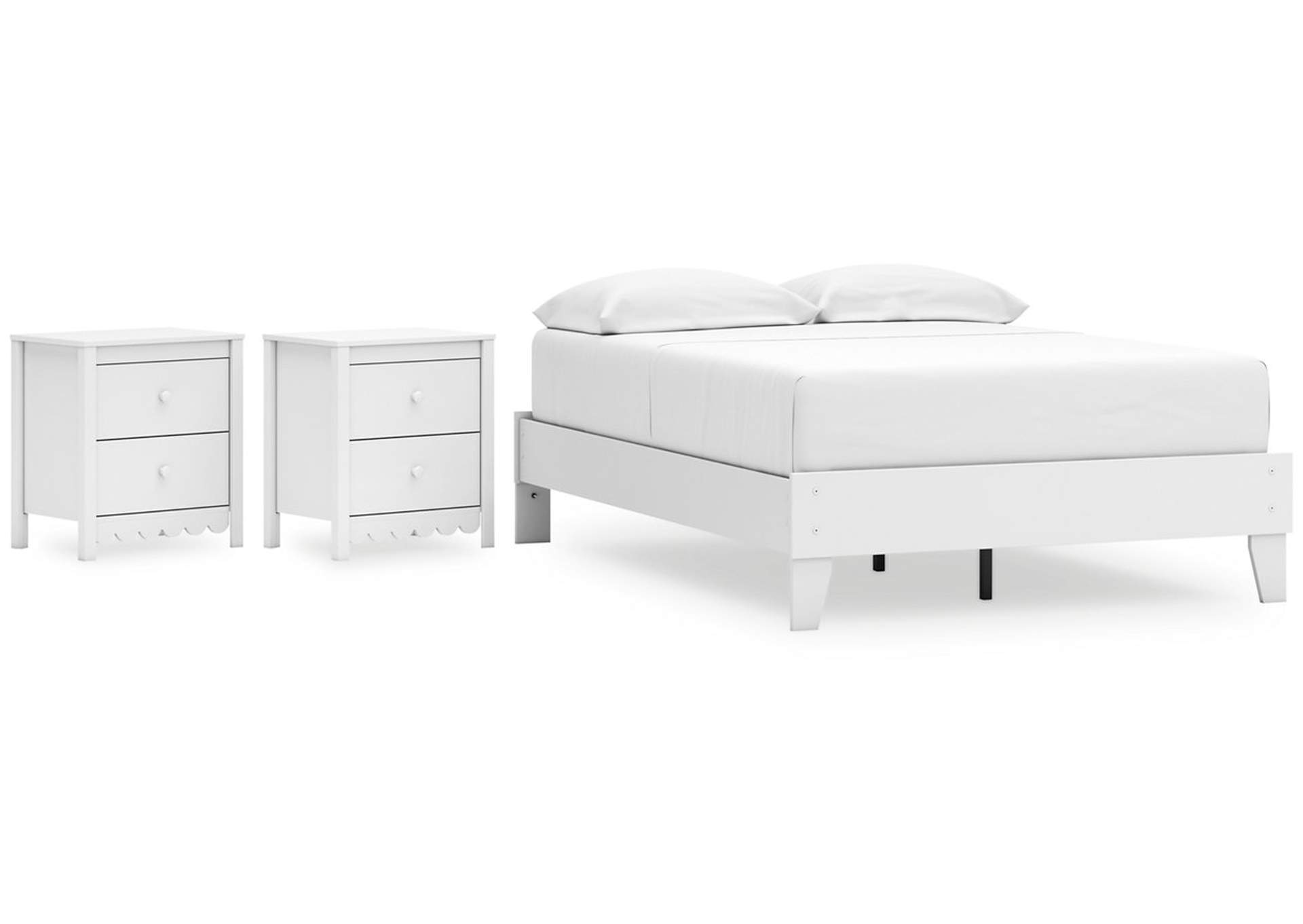 Hallityn Full Platform Bed with 2 Nightstands,Signature Design By Ashley