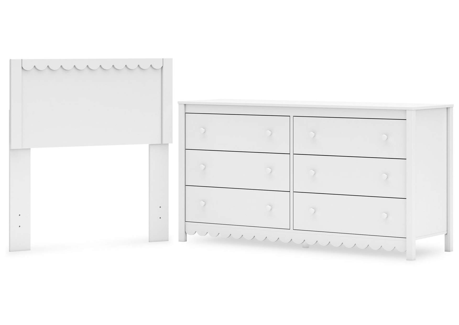 Hallityn Twin Panel Headboard with Dresser,Signature Design By Ashley