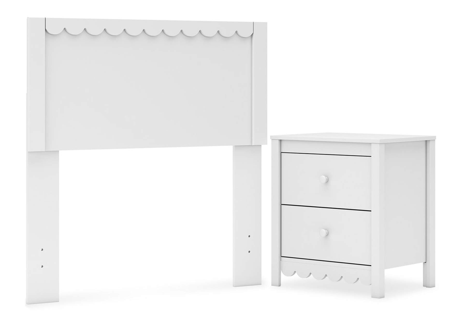 Hallityn Twin Panel Headboard with Nightstand,Signature Design By Ashley