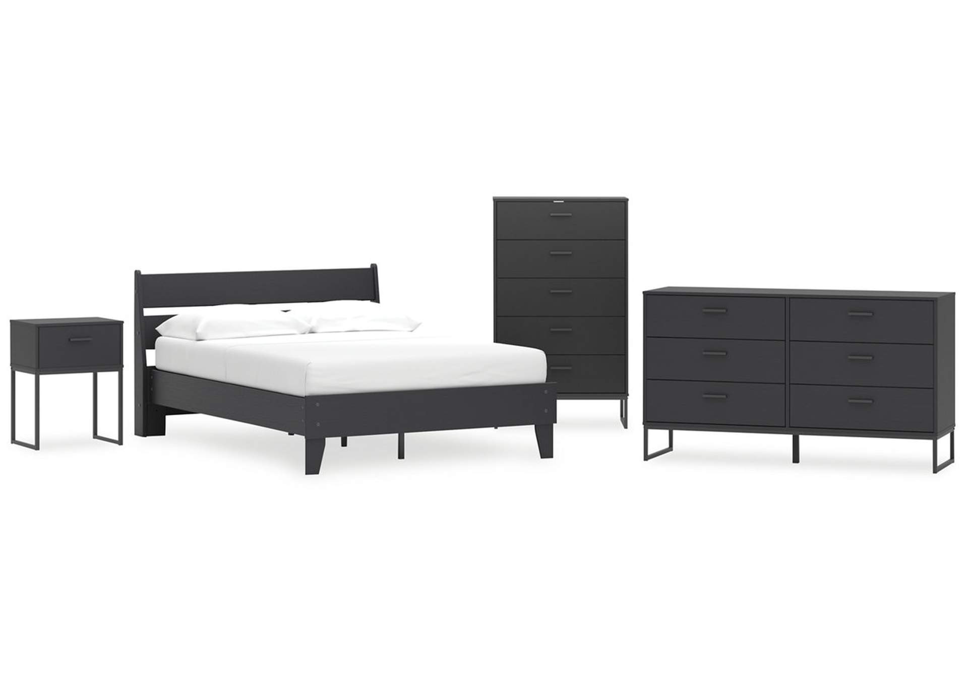 Socalle Full Panel Platform Bed with Dresser, Chest and Nightstand,Signature Design By Ashley