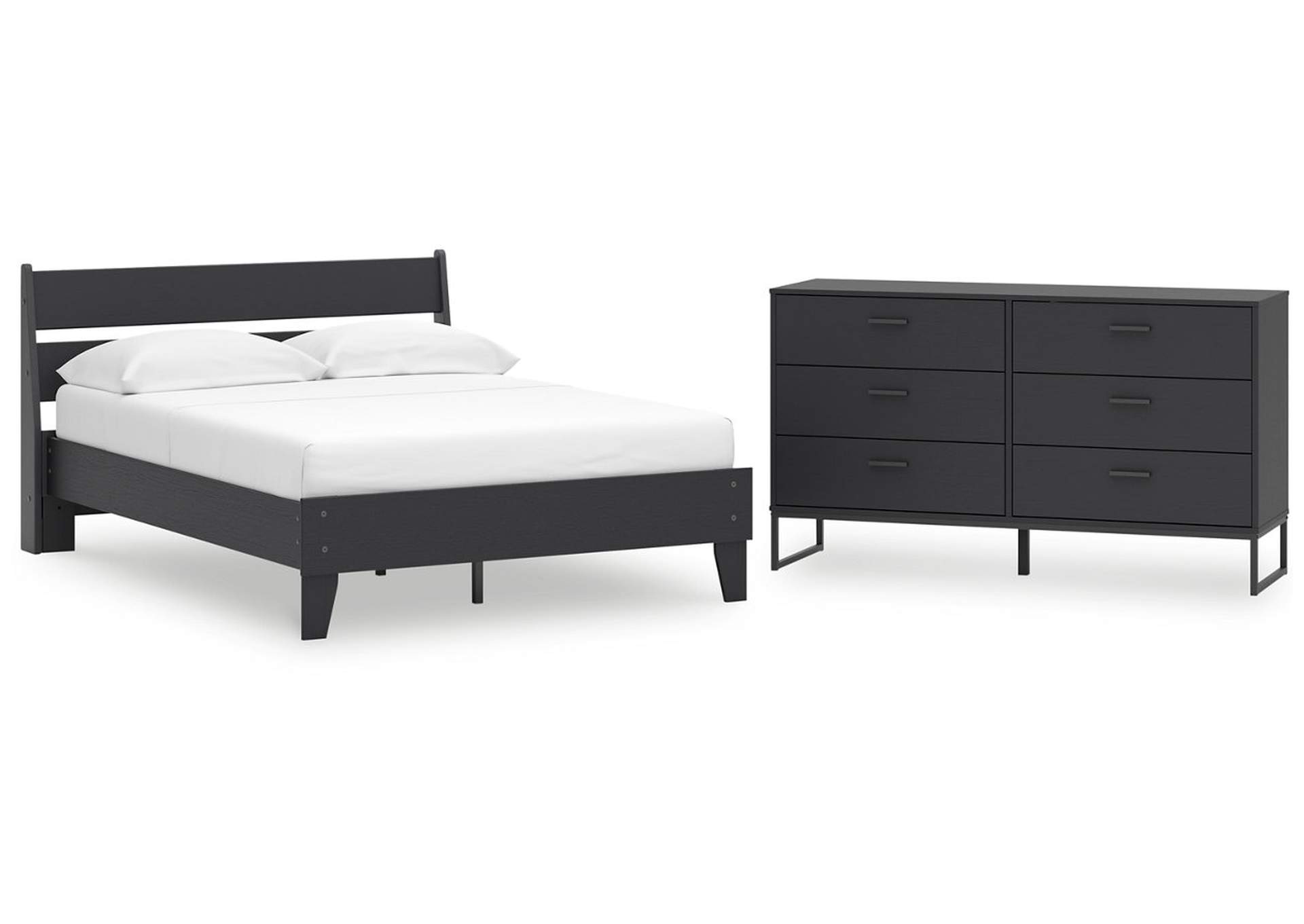 Socalle Full Panel Platform Bed with Dresser,Signature Design By Ashley