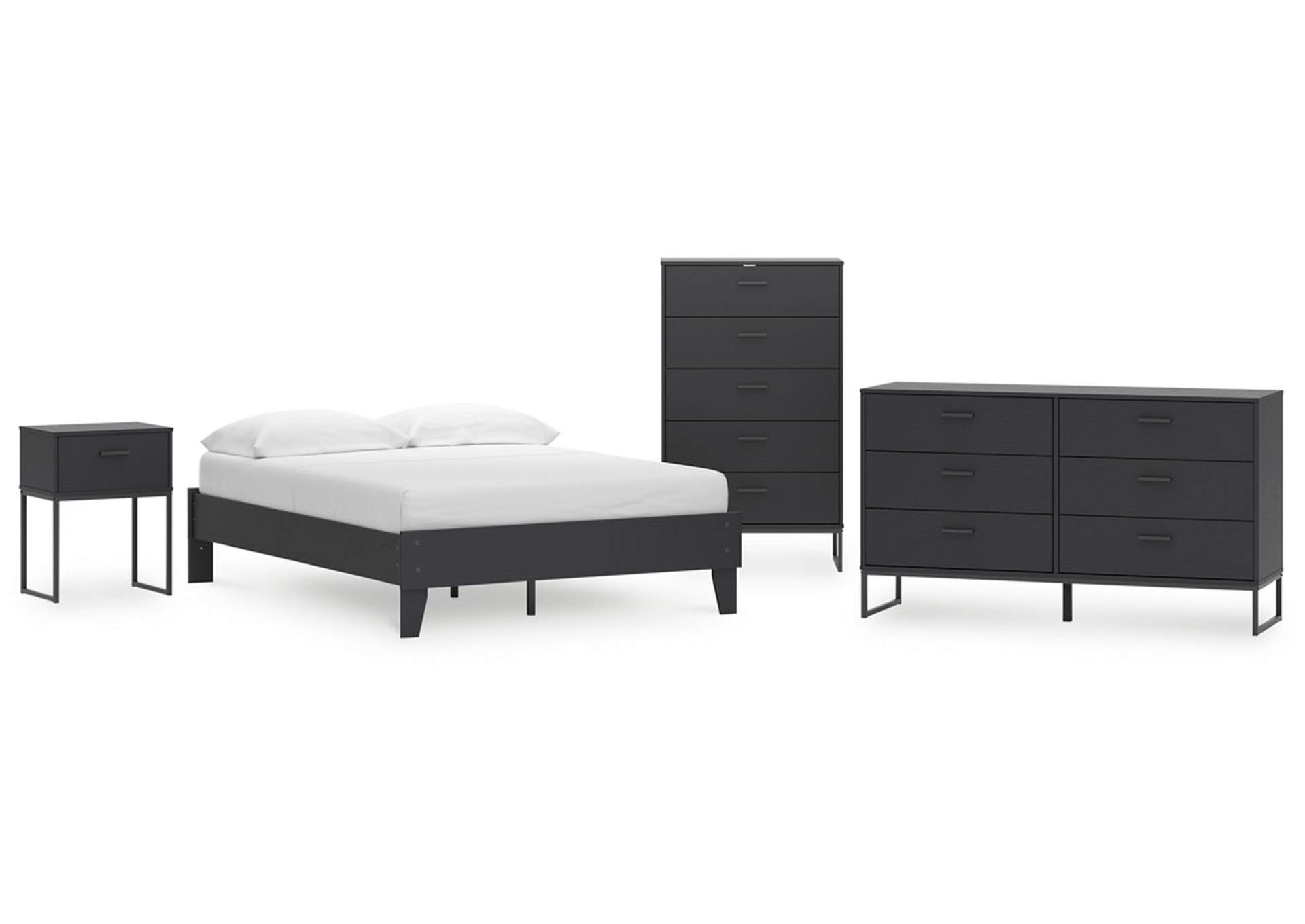 Socalle Full Platform Bed with Dresser and Nightstand,Signature Design By Ashley