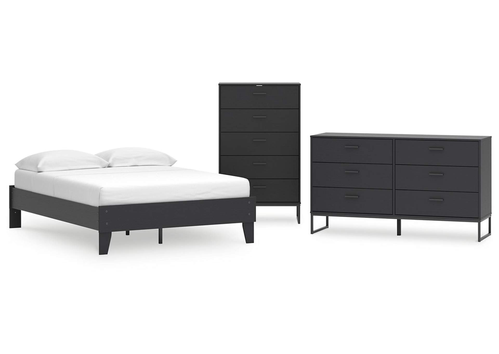 Socalle Full Platform Bed with Dresser and Chest,Signature Design By Ashley