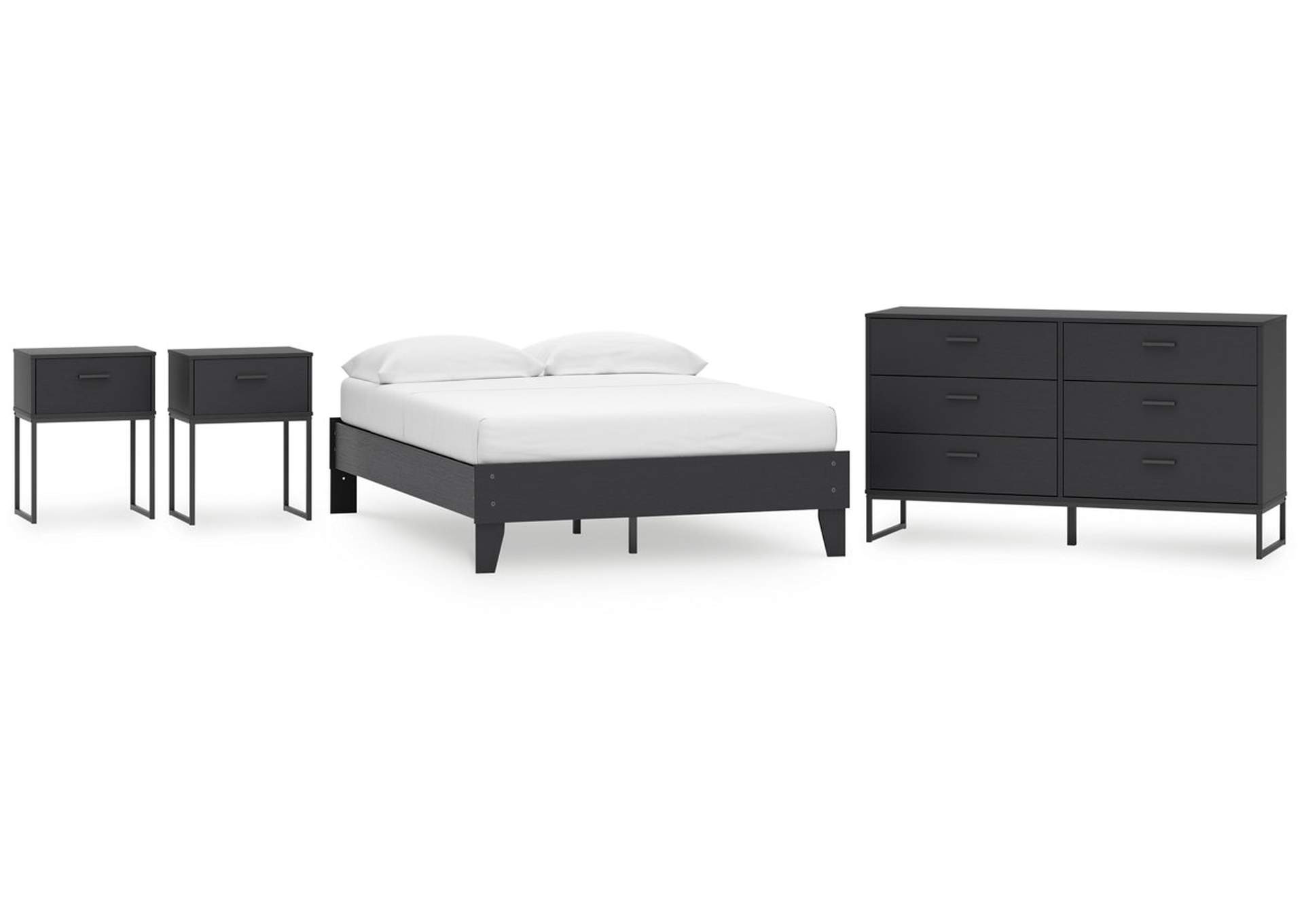 Socalle Full Platform Bed with Dresser and 2 Nightstands,Signature Design By Ashley