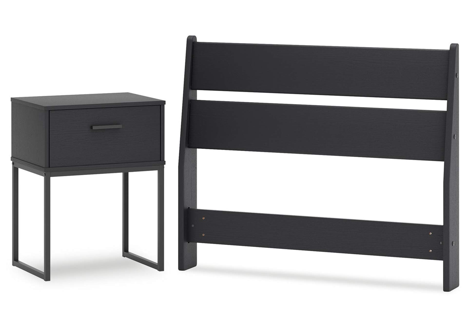 Socalle Twin Panel Headboard with Nightstand,Signature Design By Ashley