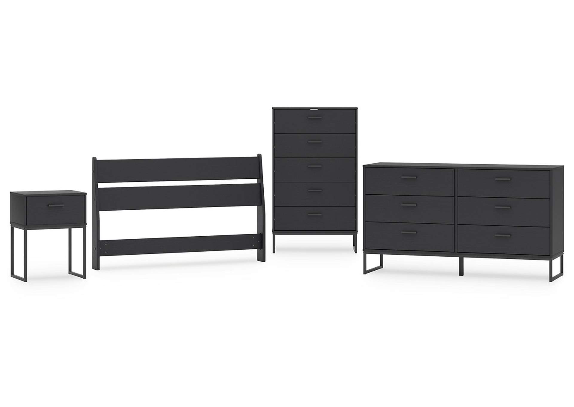 Socalle Full Panel Headboard with Dresser, Chest and Nightstand,Signature Design By Ashley