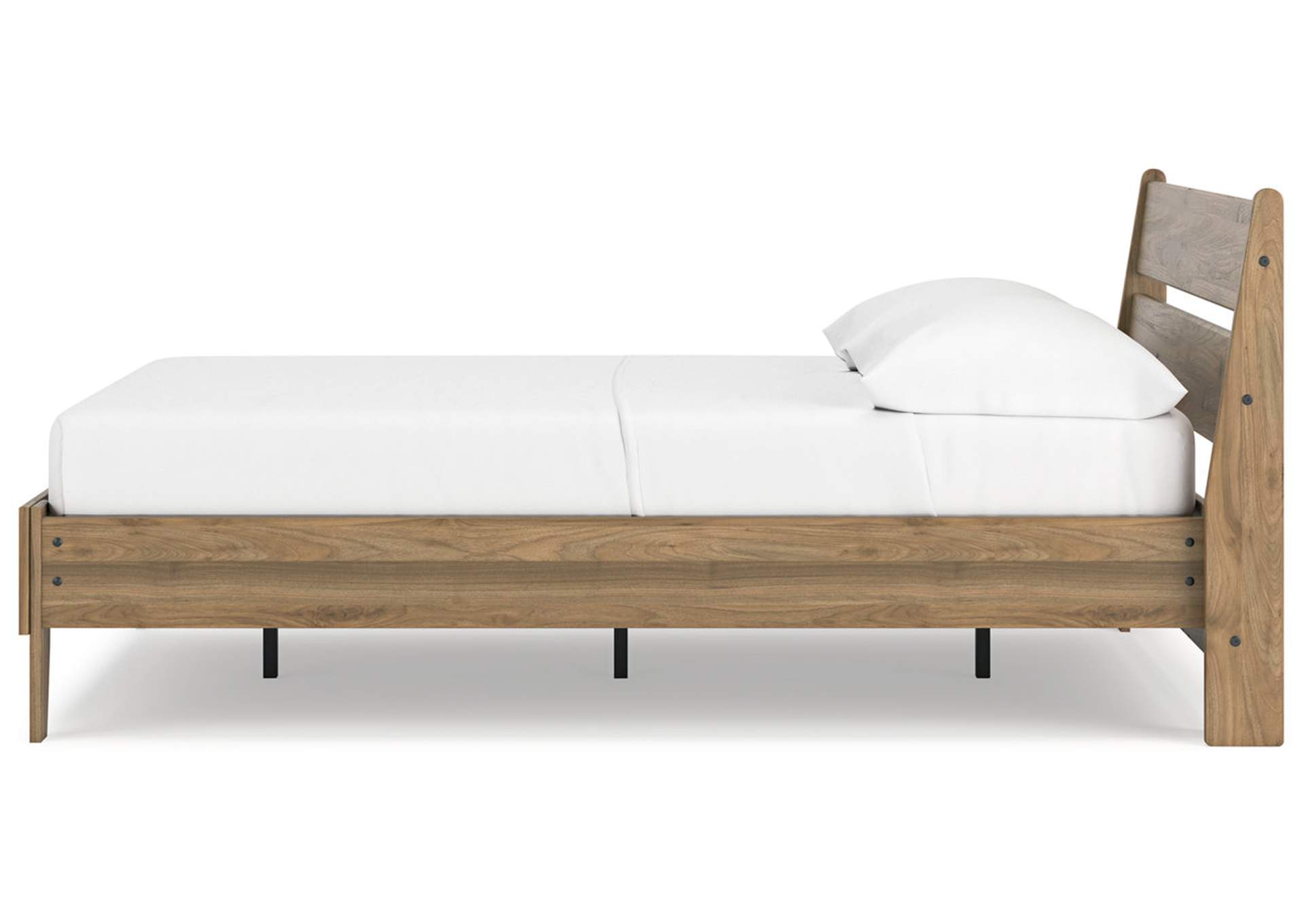 Deanlow Full Platform Panel Bed with Dresser and 2 Nightstands,Signature Design By Ashley