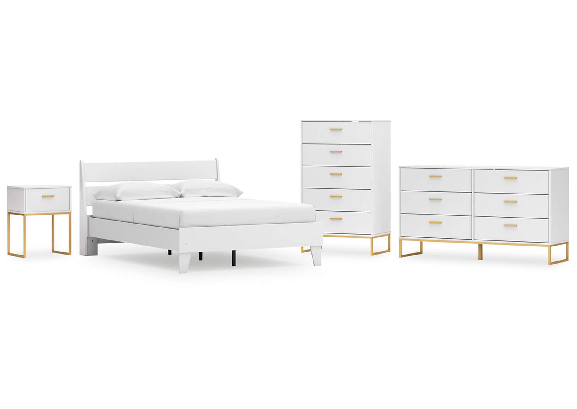 Socalle Full Panel Platform Bed with Dresser, Chest and Nightstand,Signature Design By Ashley