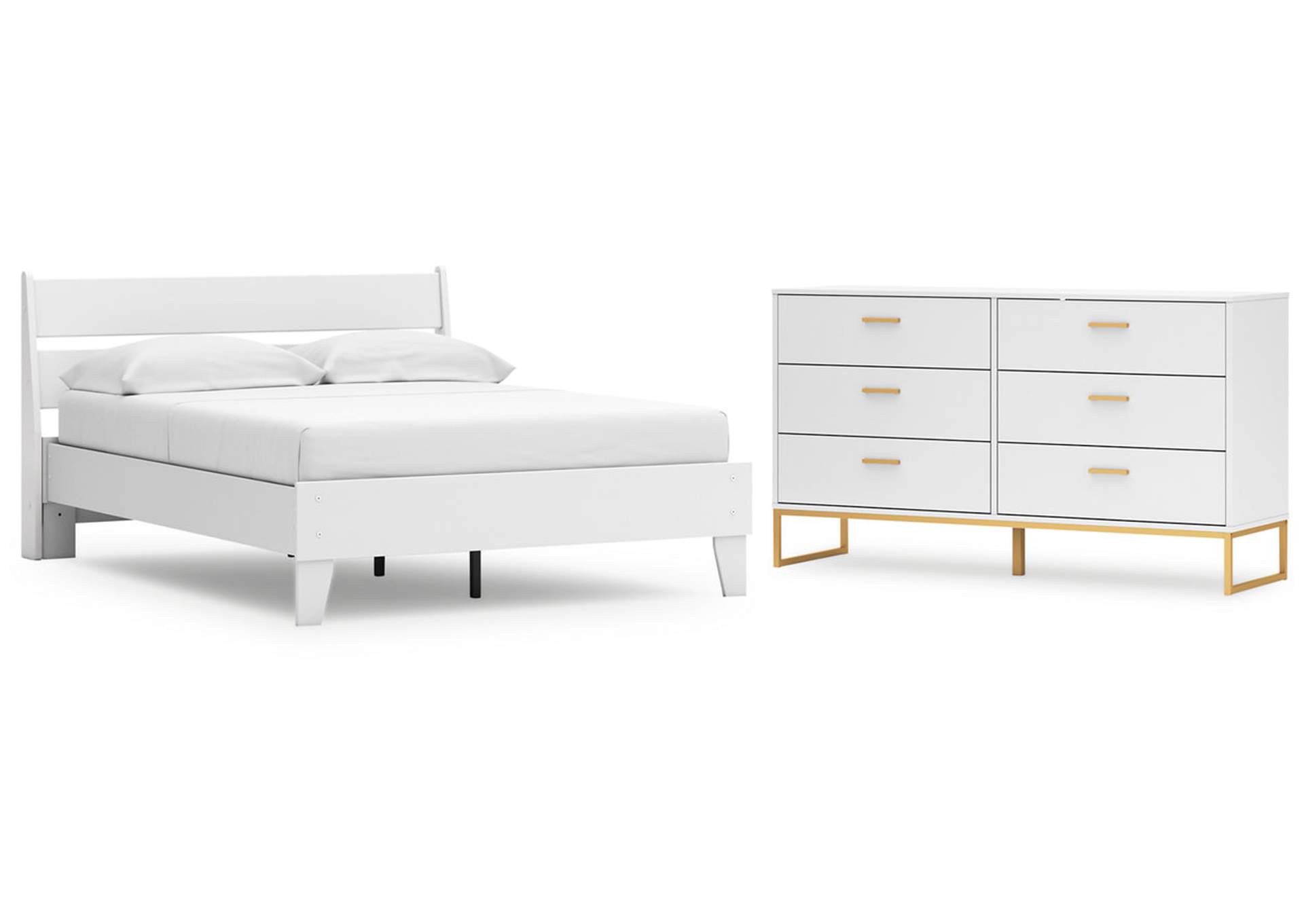 Socalle Full Panel Platform Bed with Dresser,Signature Design By Ashley